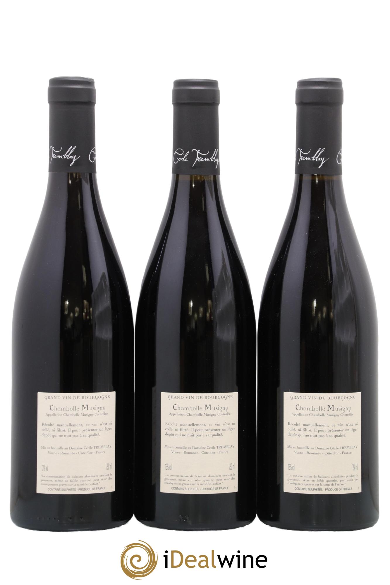 Chambolle-Musigny Les Cabottes Cécile Tremblay 2021 - Lot de 3 bouteilles - 1