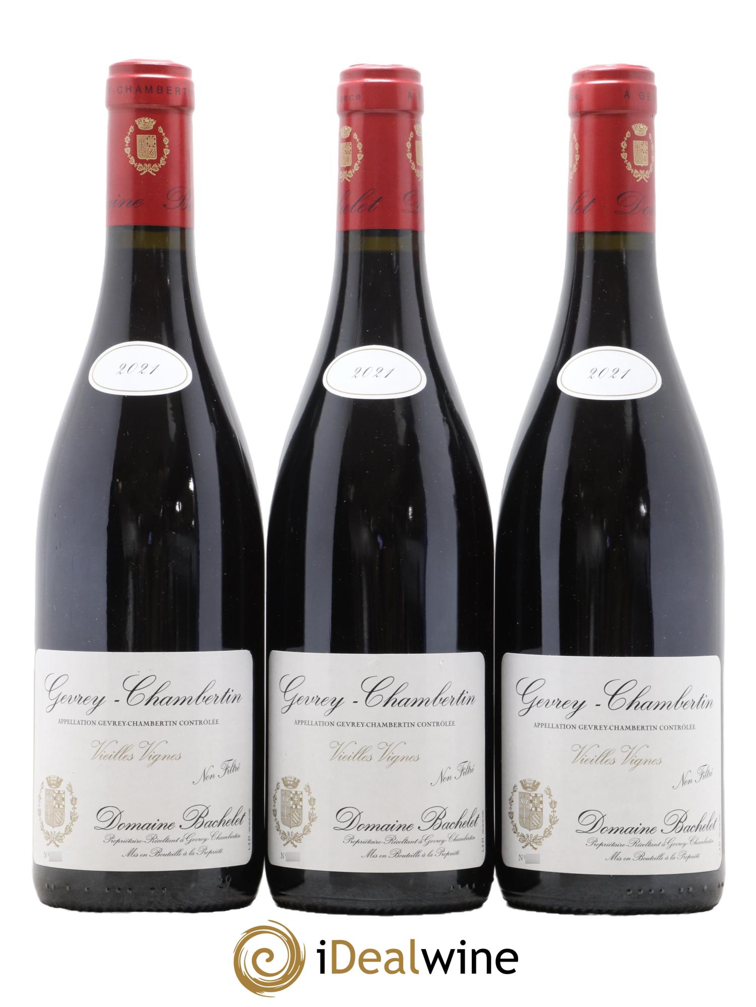 Gevrey-Chambertin Vieilles Vignes Denis Bachelet (Domaine) 2021 - Lotto di 3 bottiglie - 0