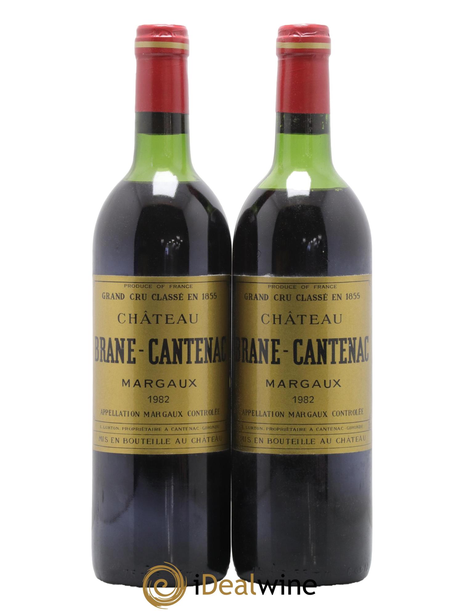Château Brane Cantenac 2ème Grand Cru Classé 1982 - Lot de 2 bouteilles - 0