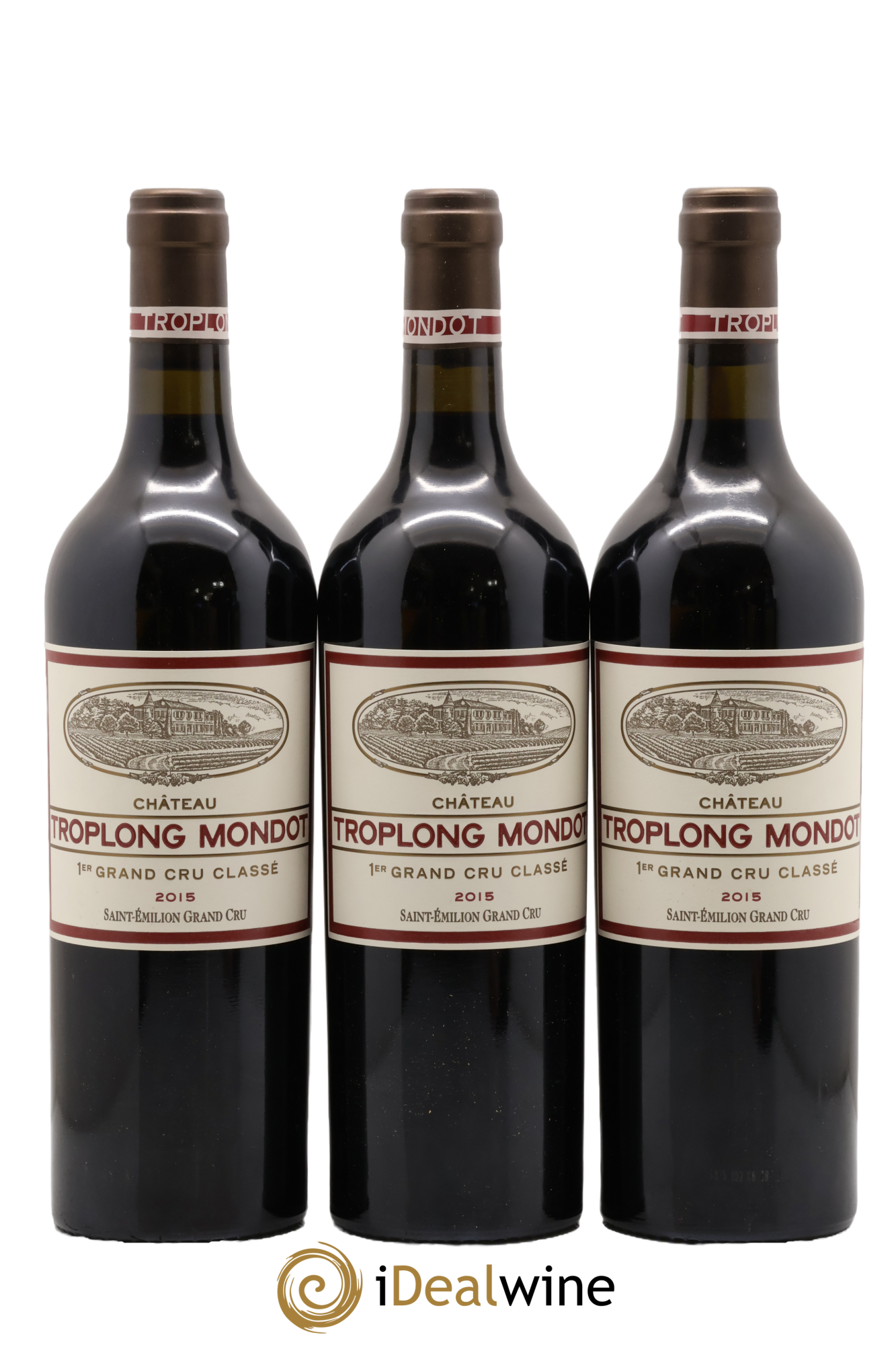 Château Troplong Mondot 1er Grand Cru Classé B 2015 - Posten von 12 Flaschen - 2