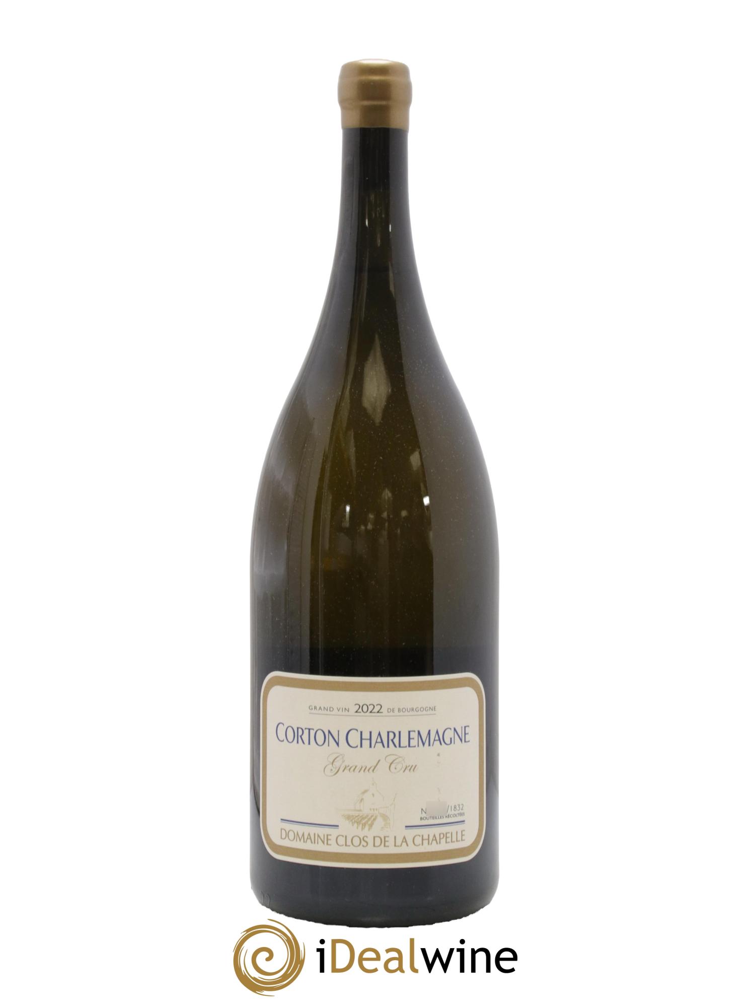 Corton-Charlemagne Grand Cru Domaine Du Clos De La Chapelle 2022 - Lot de 1 magnum - 0