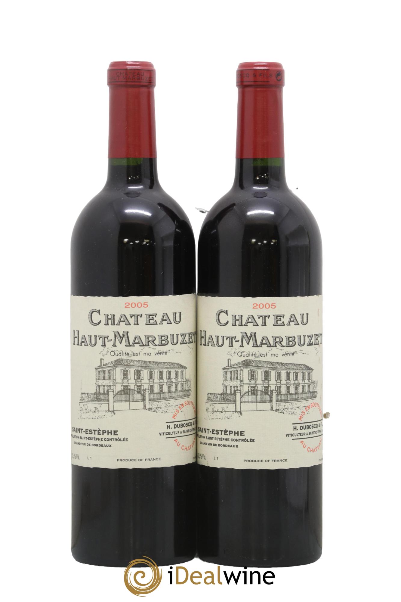 Château Haut Marbuzet 2005 - Lot de 2 bouteilles - 0