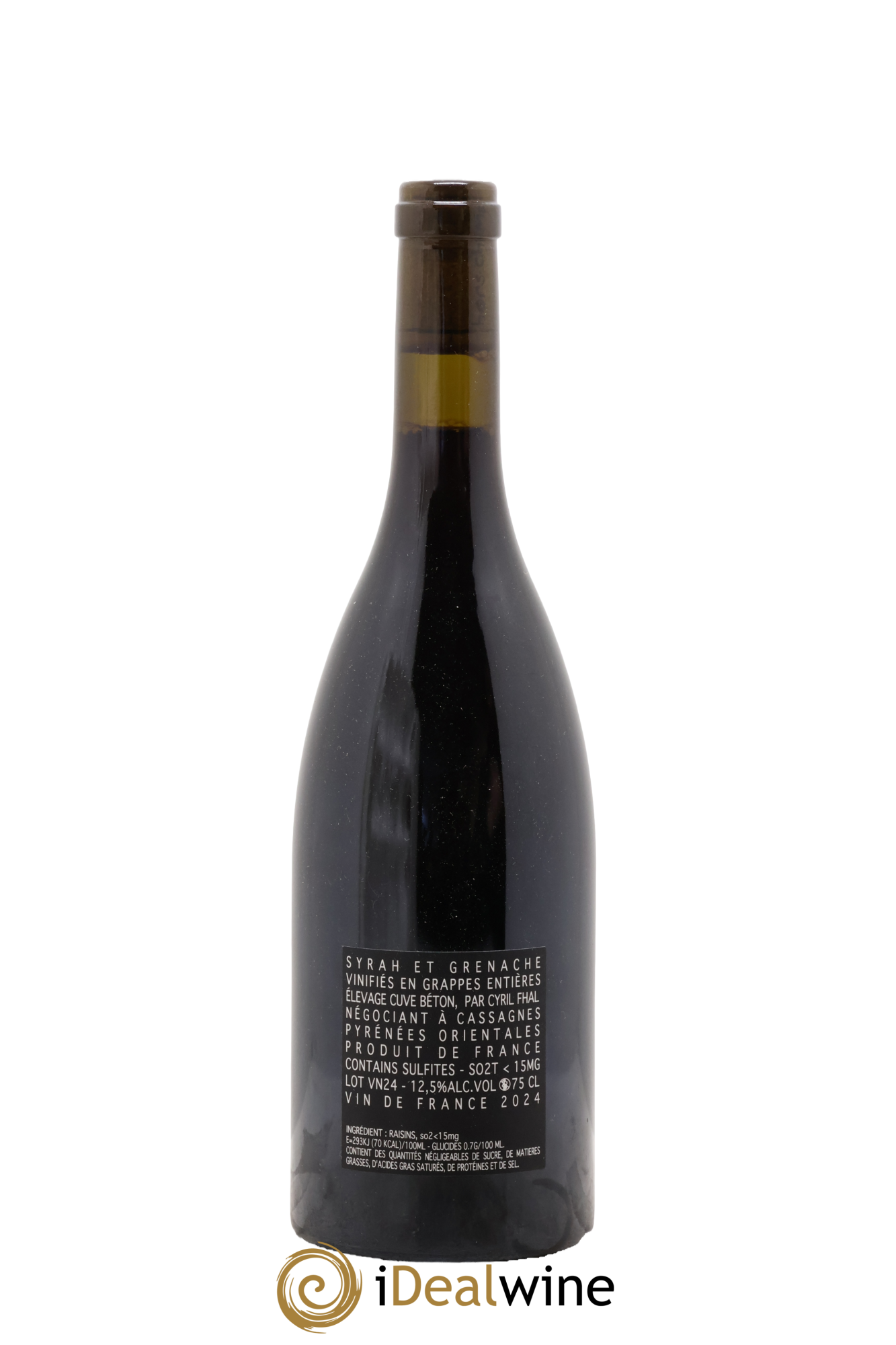 Côtes Catalanes Clos du Rouge Gorge Une vie la nuit Cyril Fhal 2024 - Lotto di 1 bottiglia - 1