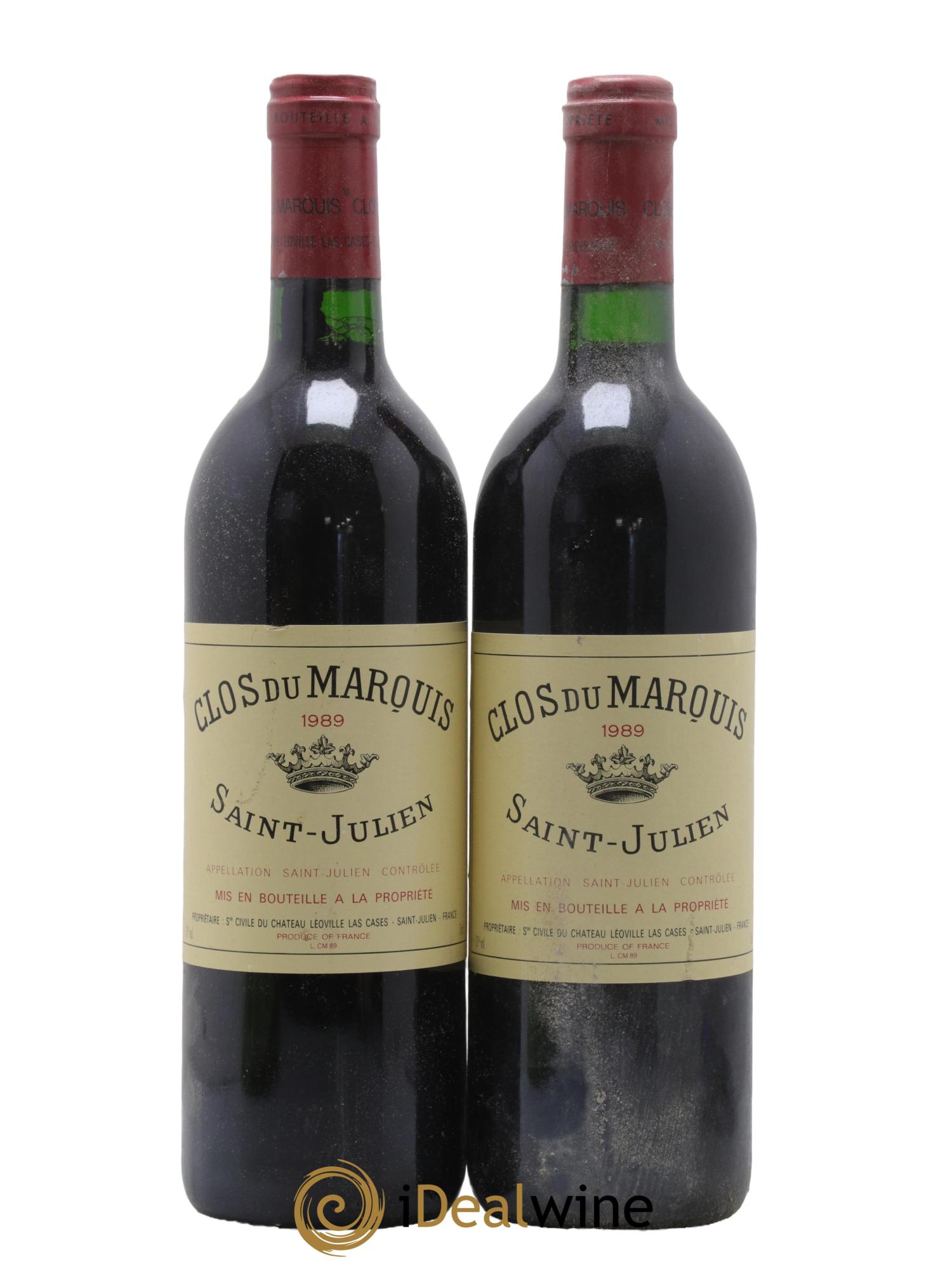 Clos du Marquis 1989 - Lot de 2 bouteilles - 0