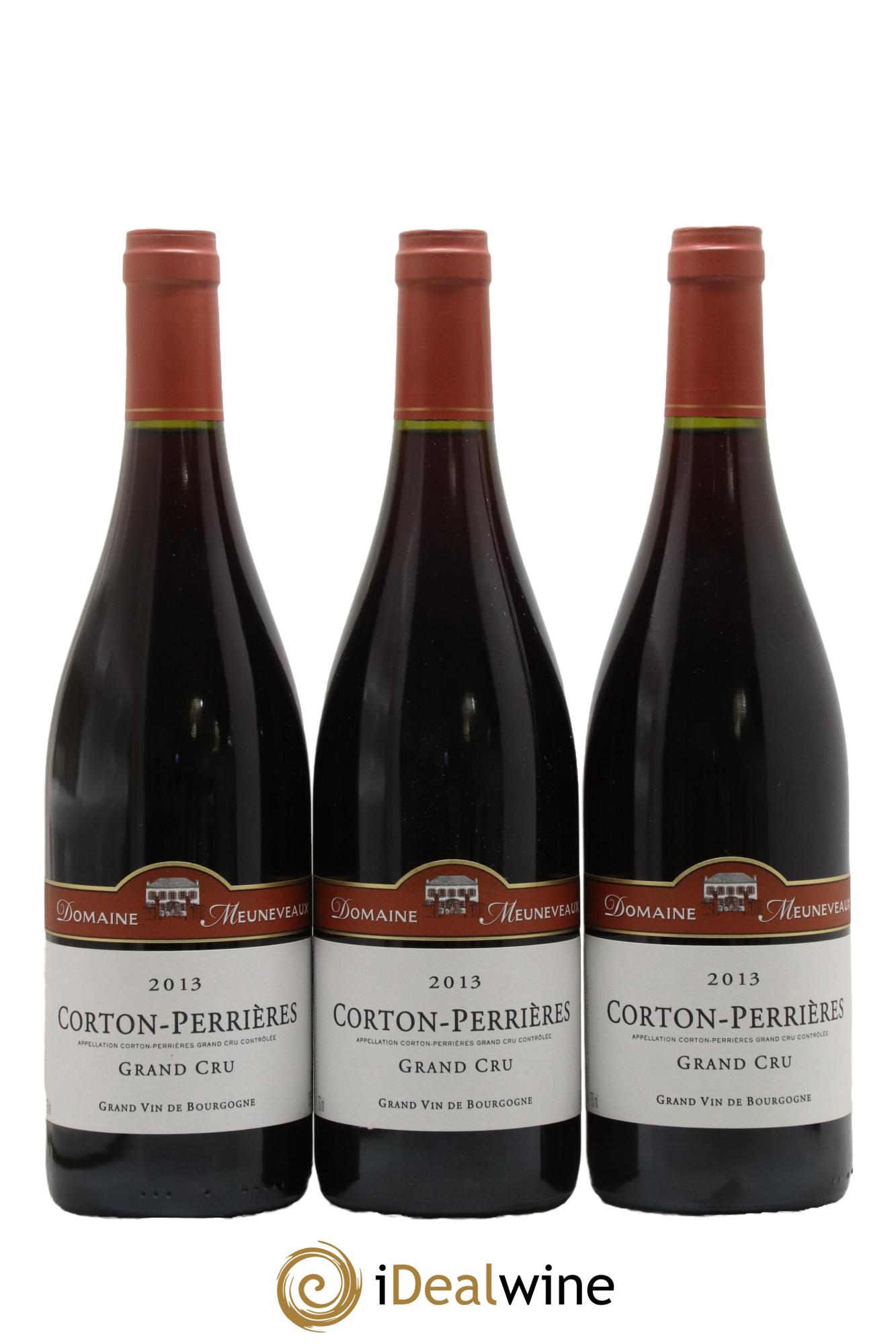 Corton Grand Cru Perrières Domaine Meuneveaux 2013 - Lotto di 3 bottiglie - 0