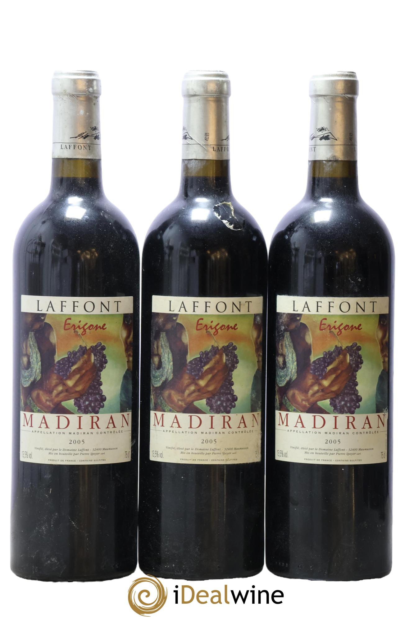 Madiran Erigone Laffont 2005 - Posten von 3 Flaschen - 0