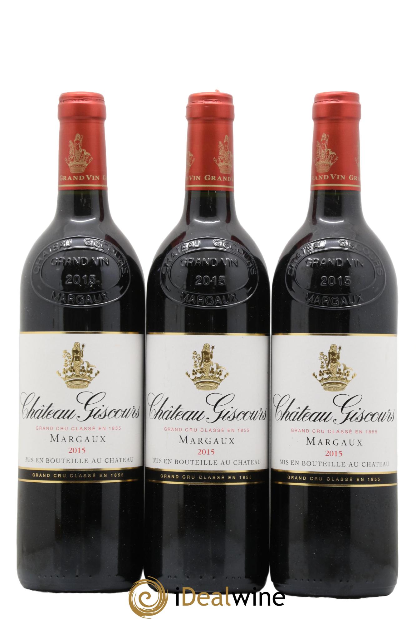 Château Giscours 3ème Grand Cru Classé 2015 - Lot de 3 bouteilles - 0