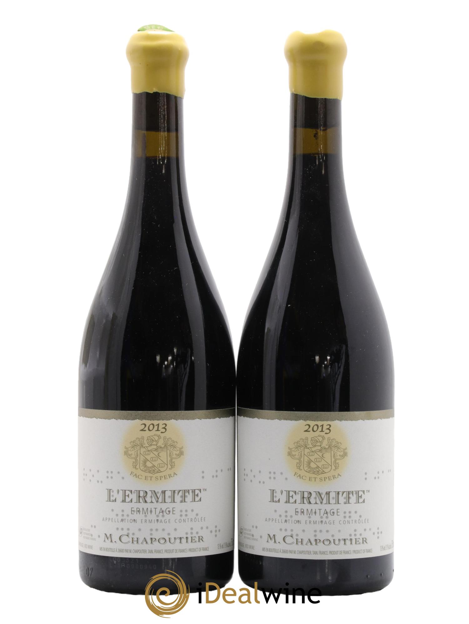 Hermitage Ermitage l'Ermite Chapoutier 2013 - Lot de 2 bouteilles - 0