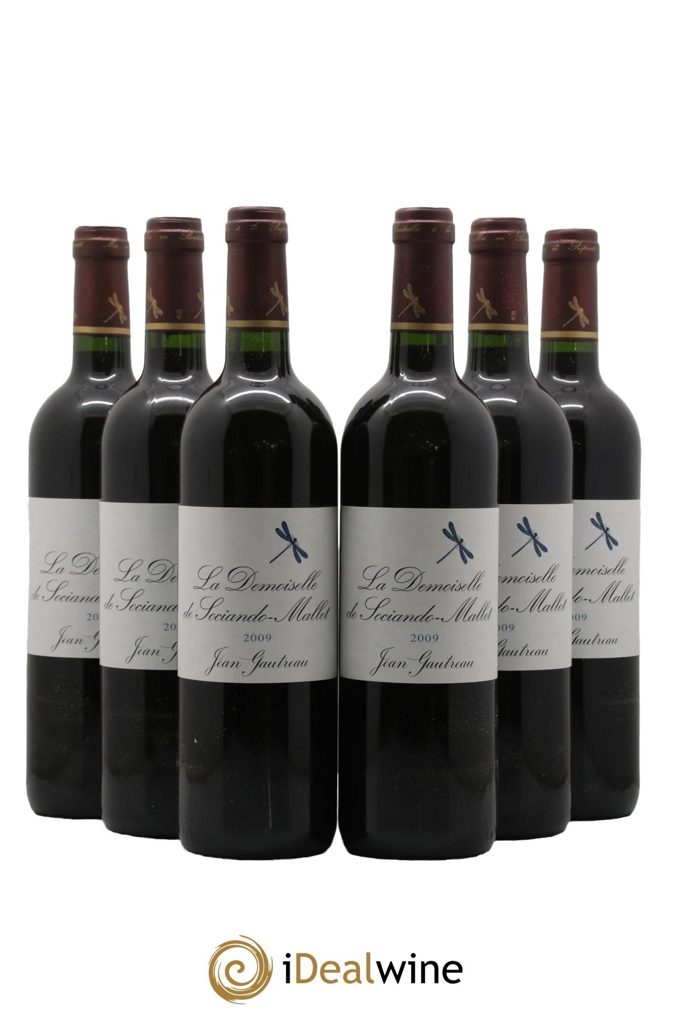 Demoiselle de Sociando Mallet Second Vin 2009 - Lotto di 6 bottiglie - 0