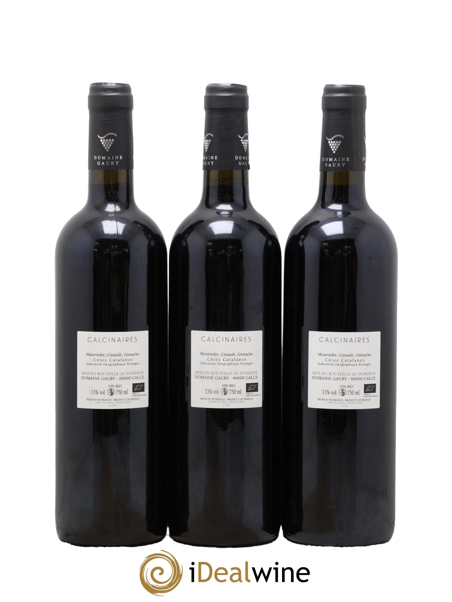 Côtes Catalanes Les Calcinaires Gauby (Domaine) 2022 - Lot de 3 bouteilles - 1
