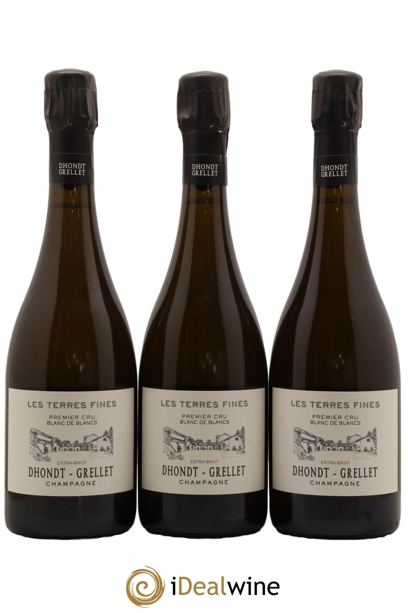 Les Terres Fines Blanc de Blancs Extra-Brut Dhondt Grellet - Lot de 3 bouteilles - 0