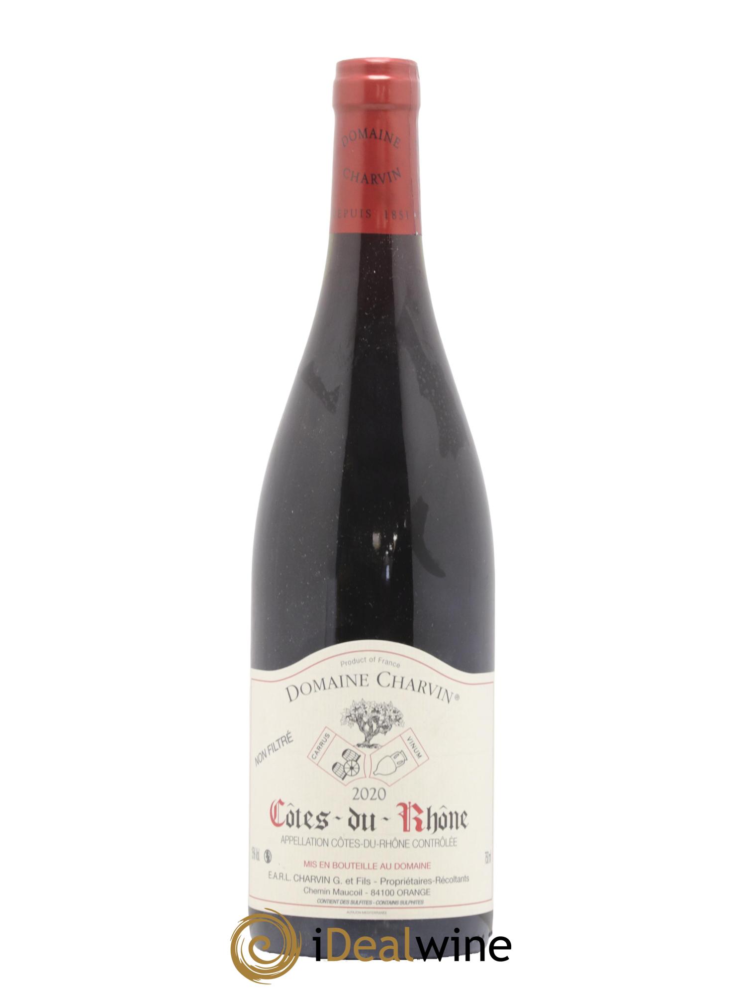 Côtes-du-Rhône Charvin (Domaine) 2020 - Lot de 1 bouteille - 0