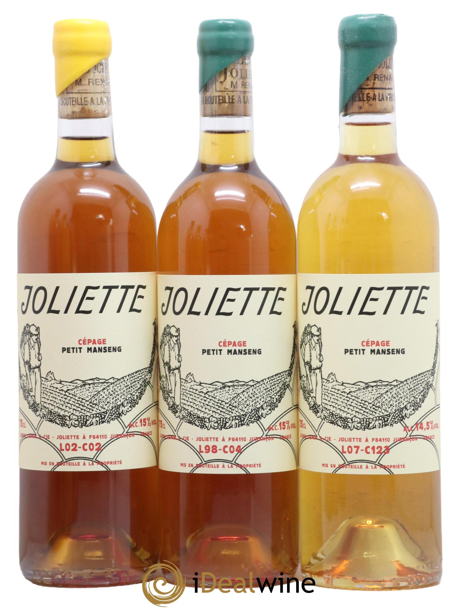 Jurançon Caisse N 1 Coffret Clos Joliette 6 Bouteilles 2007 1997 2002 1998 2008 2001 - Lotto di 6 bottiglie - 1