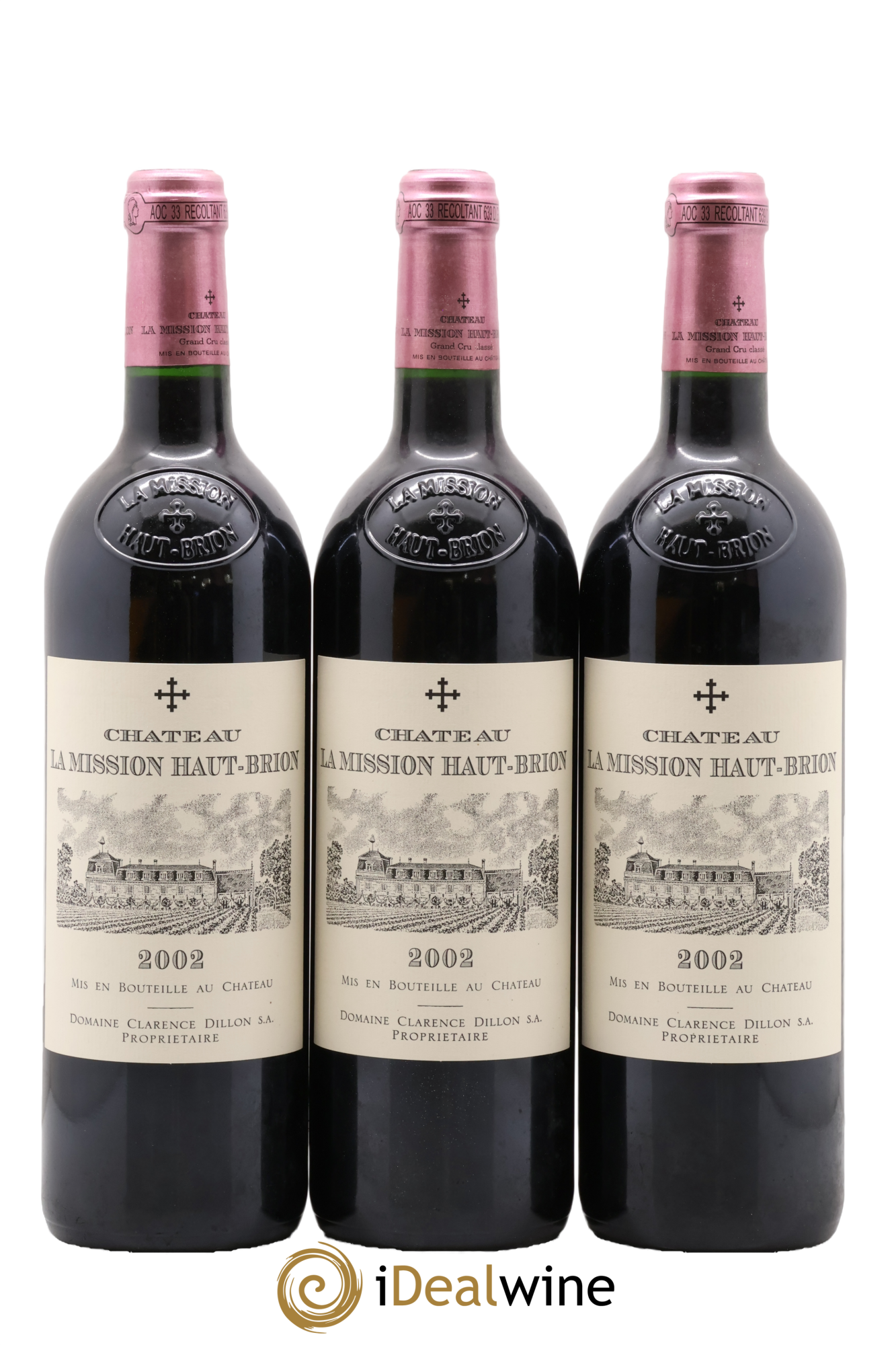 Château la Mission Haut-Brion Cru Classé de Graves 2002 - Lot of 12 bottles - 1