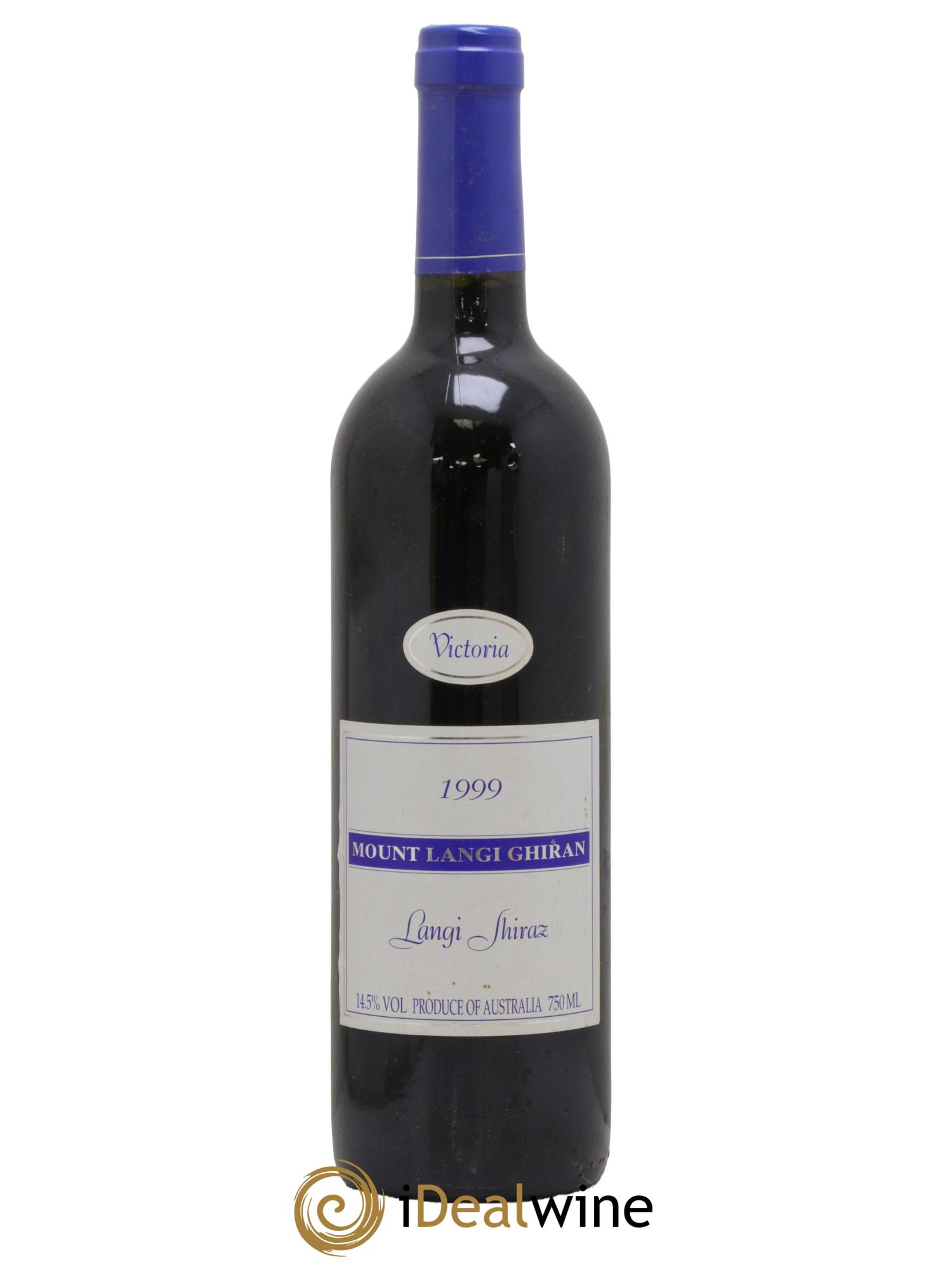 Grampians Mount Langi Ghiran Langi Shiraz 1999 - Lot de 1 bouteille - 0