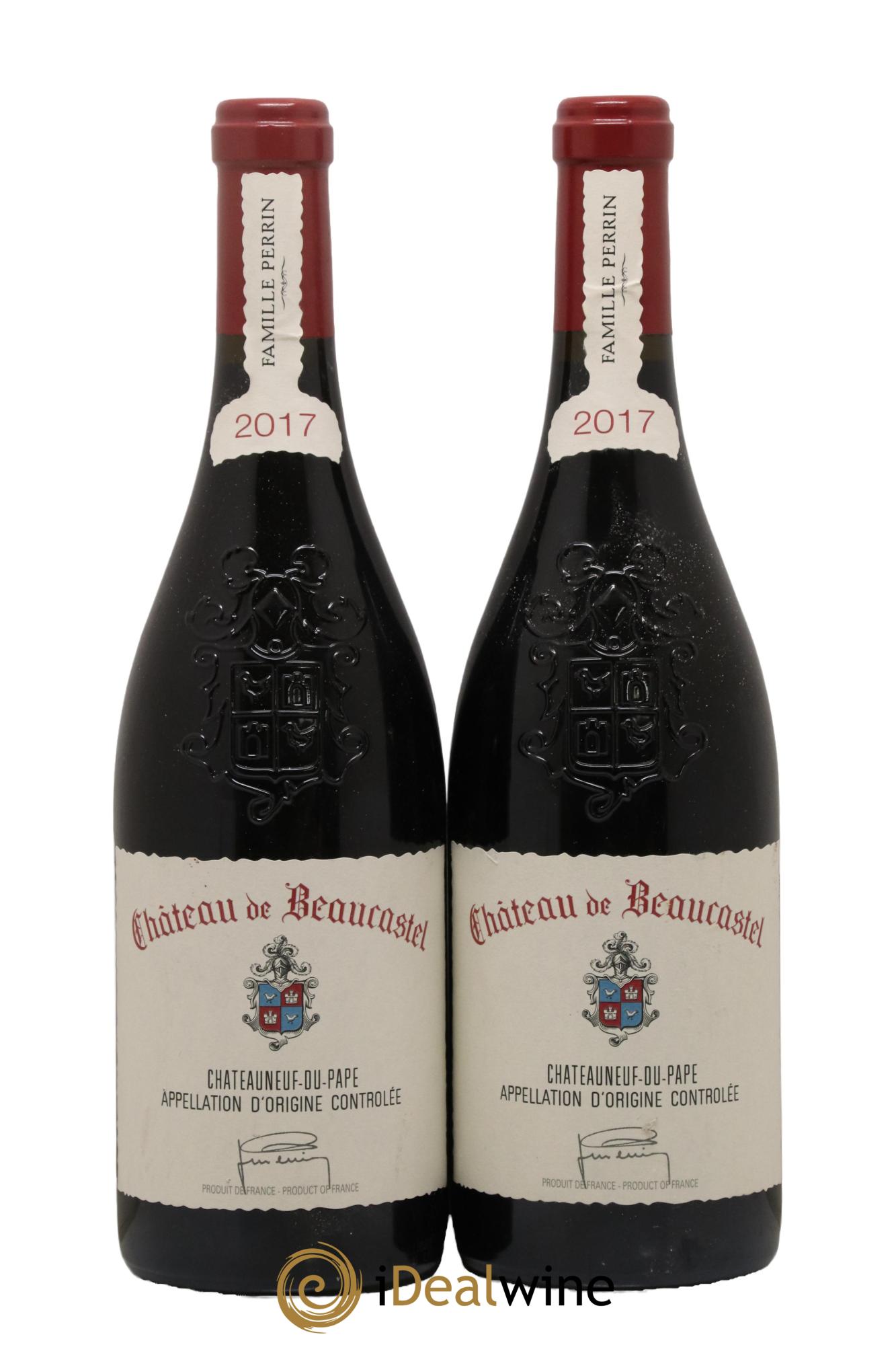 Châteauneuf-du-Pape Château de Beaucastel Famille Perrin 2017 - Lot de 2 bouteilles - 0