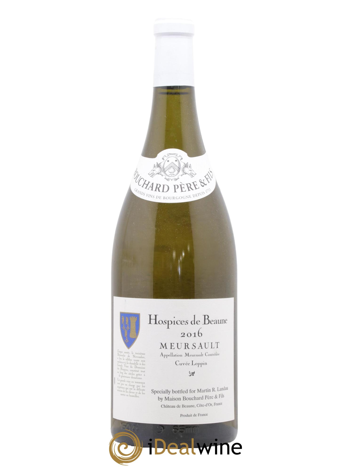 Meursault Cuvée Loppin Hospices de Beaune Bouchard Père et Fils 2016 - Posten von 1 Magnum - 0