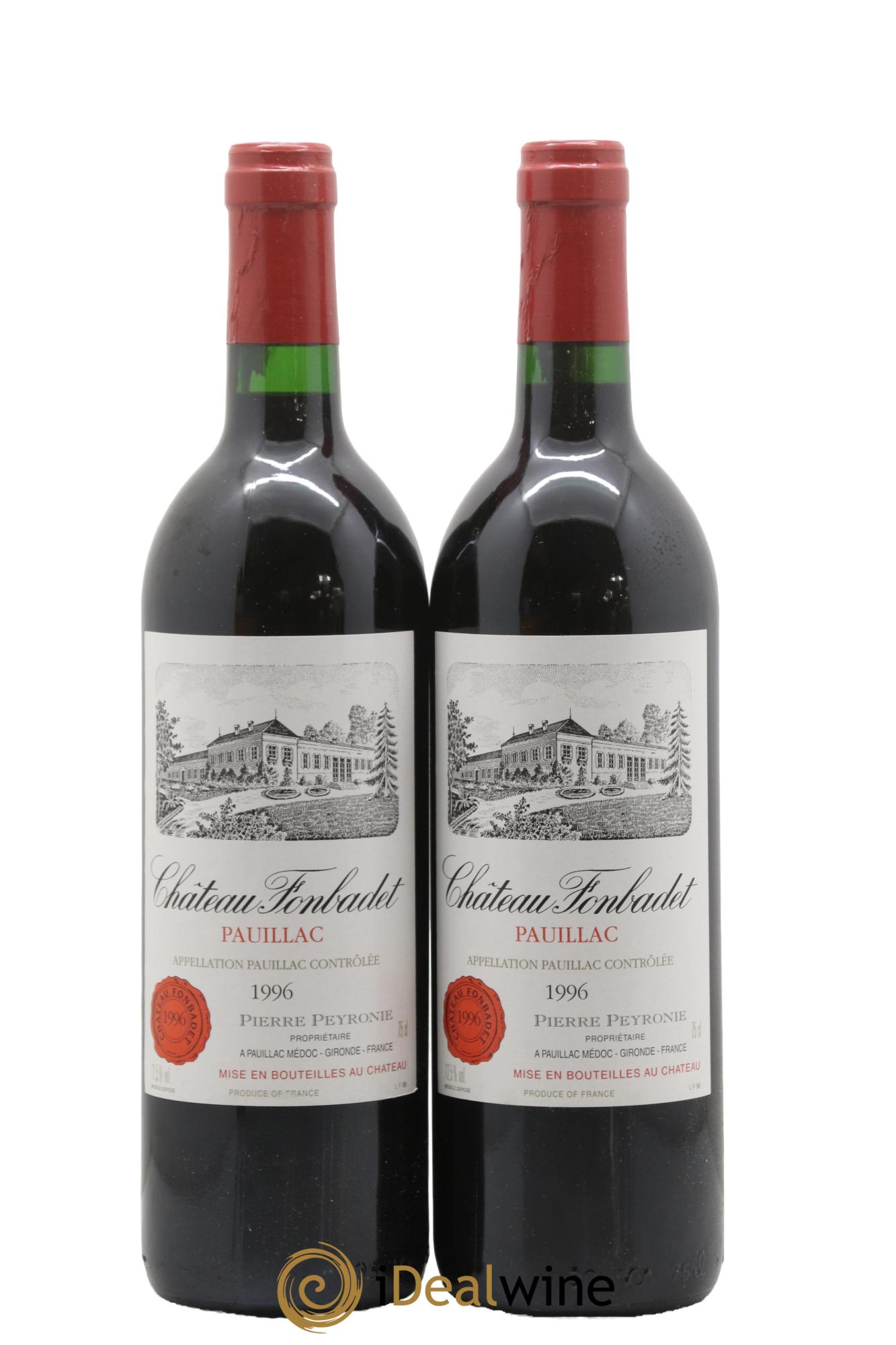 Château Fonbadet 1996 - Posten von 2 Flaschen - 0