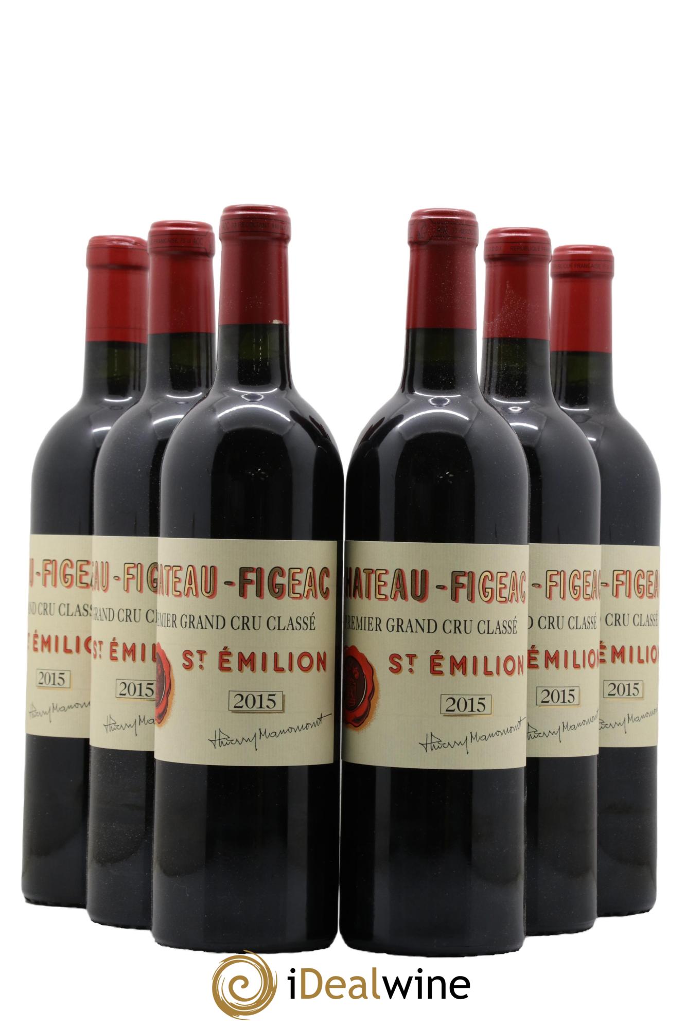 Château Figeac 1er Grand Cru Classé A 2015 - Lotto di 6 bottiglie - 0