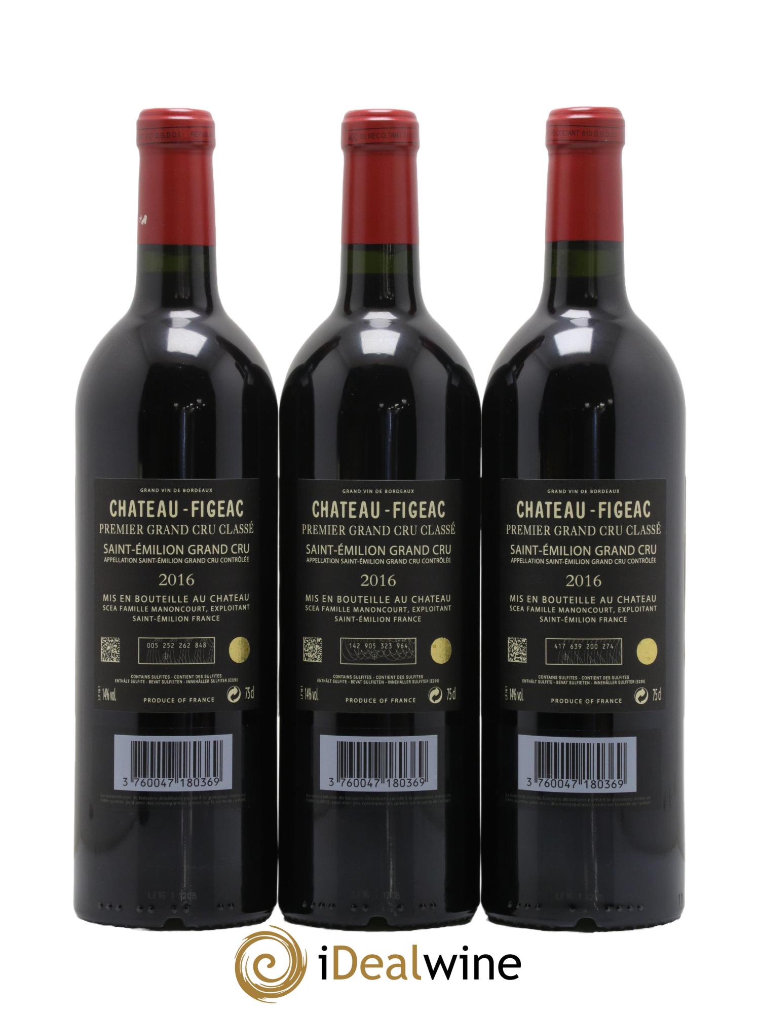 Château Figeac 1er Grand Cru Classé A 2016 - Lot de 6 bouteilles - 4