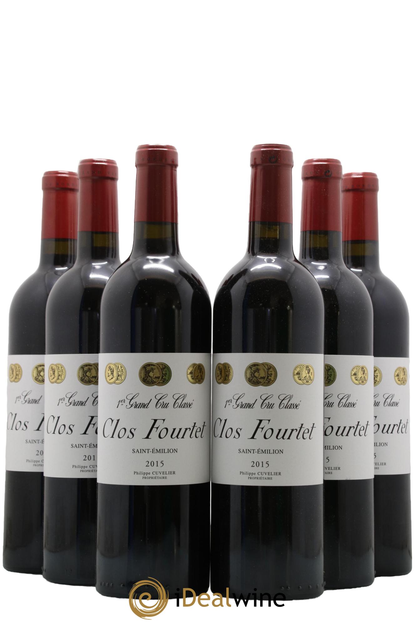 Clos Fourtet 1er Grand Cru Classé B 2015 - Lot de 6 bouteilles - 0