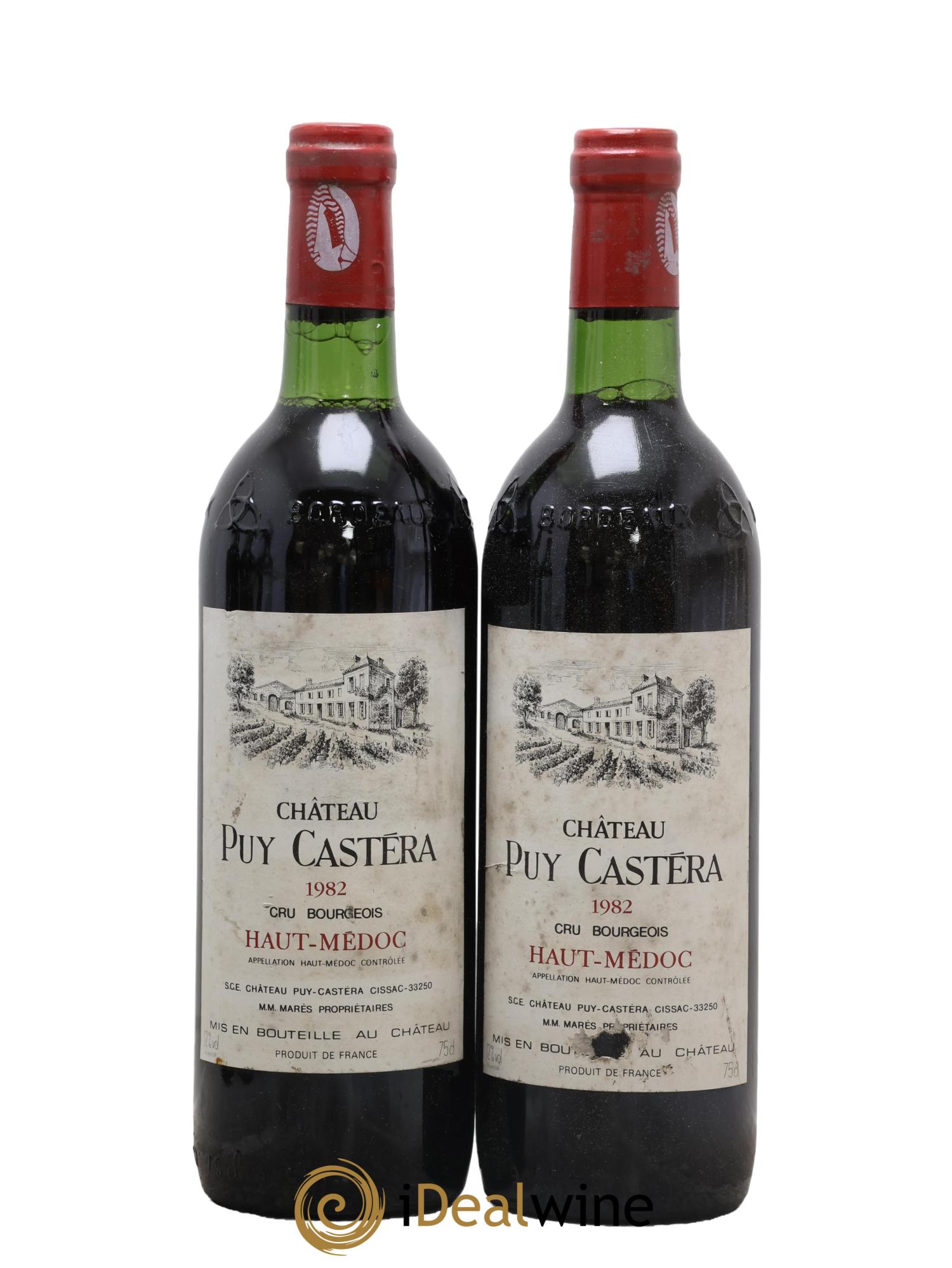 Château Puy Castera Cru Bourgeois 1982 - Lot of 2 bottles - 0