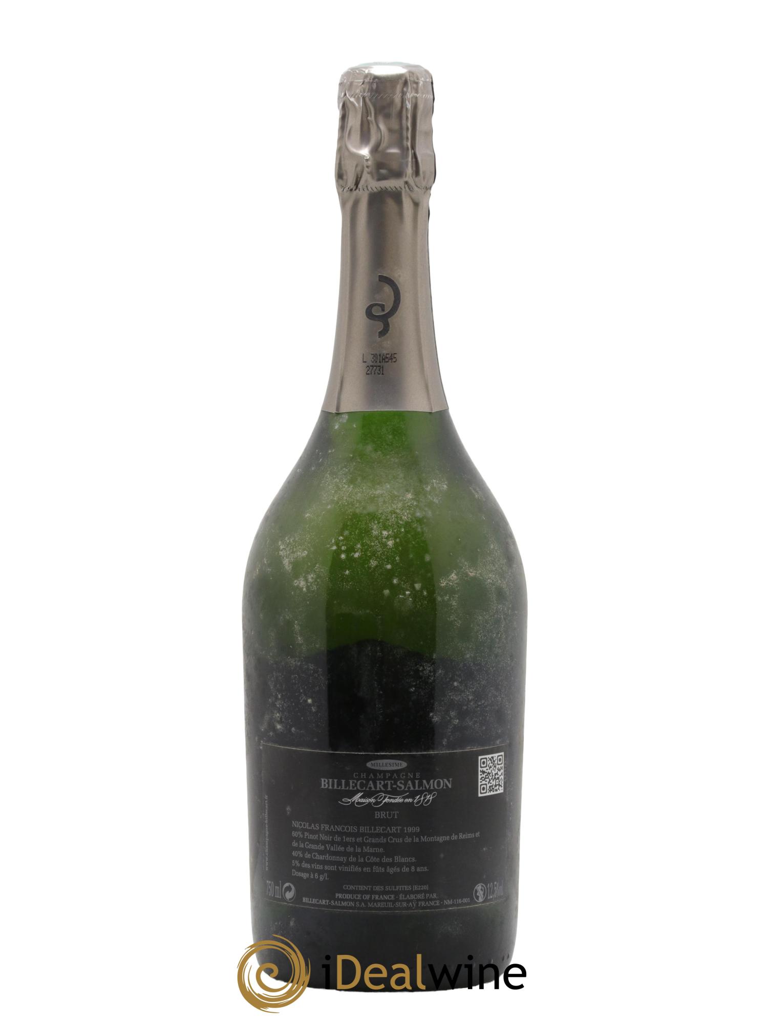 Brut Nicolas François Billecart Billecart-Salmon  1999 - Lot of 1 bottle - 2