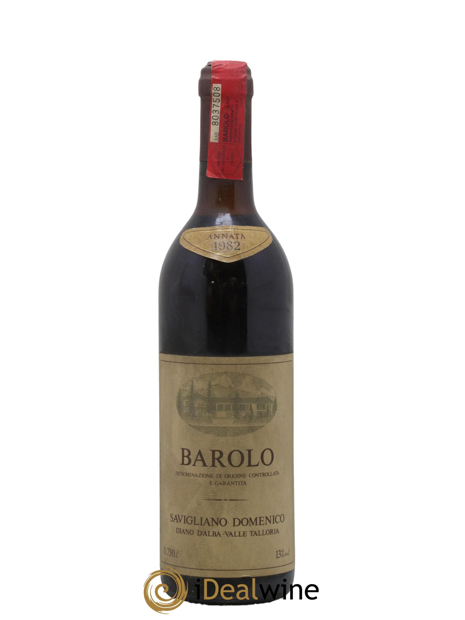 Barolo Savigliano Domenico 1982 - Lot de 1 bouteille - 0