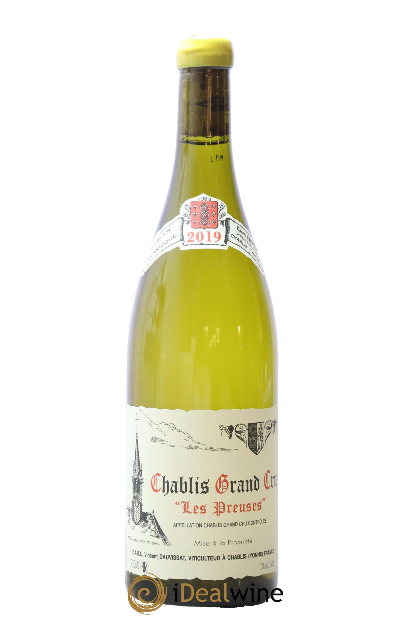 Chablis Grand Cru Les Preuses Vincent Dauvissat (Domaine) 2019 - Lot de 1 bouteille - 0