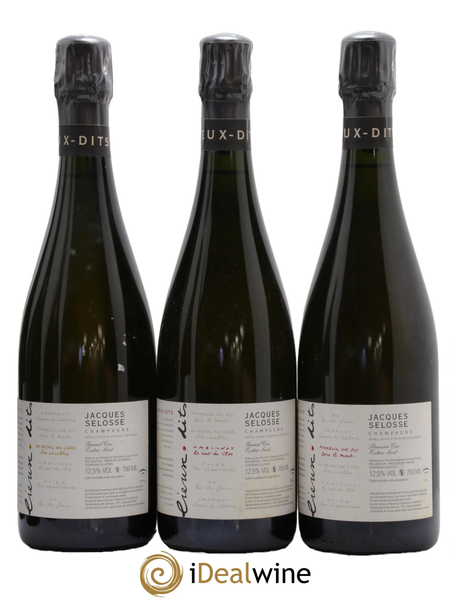 Caisse Collection Lieux-dits Jacques Selosse - Lot of 6 bottles - 1