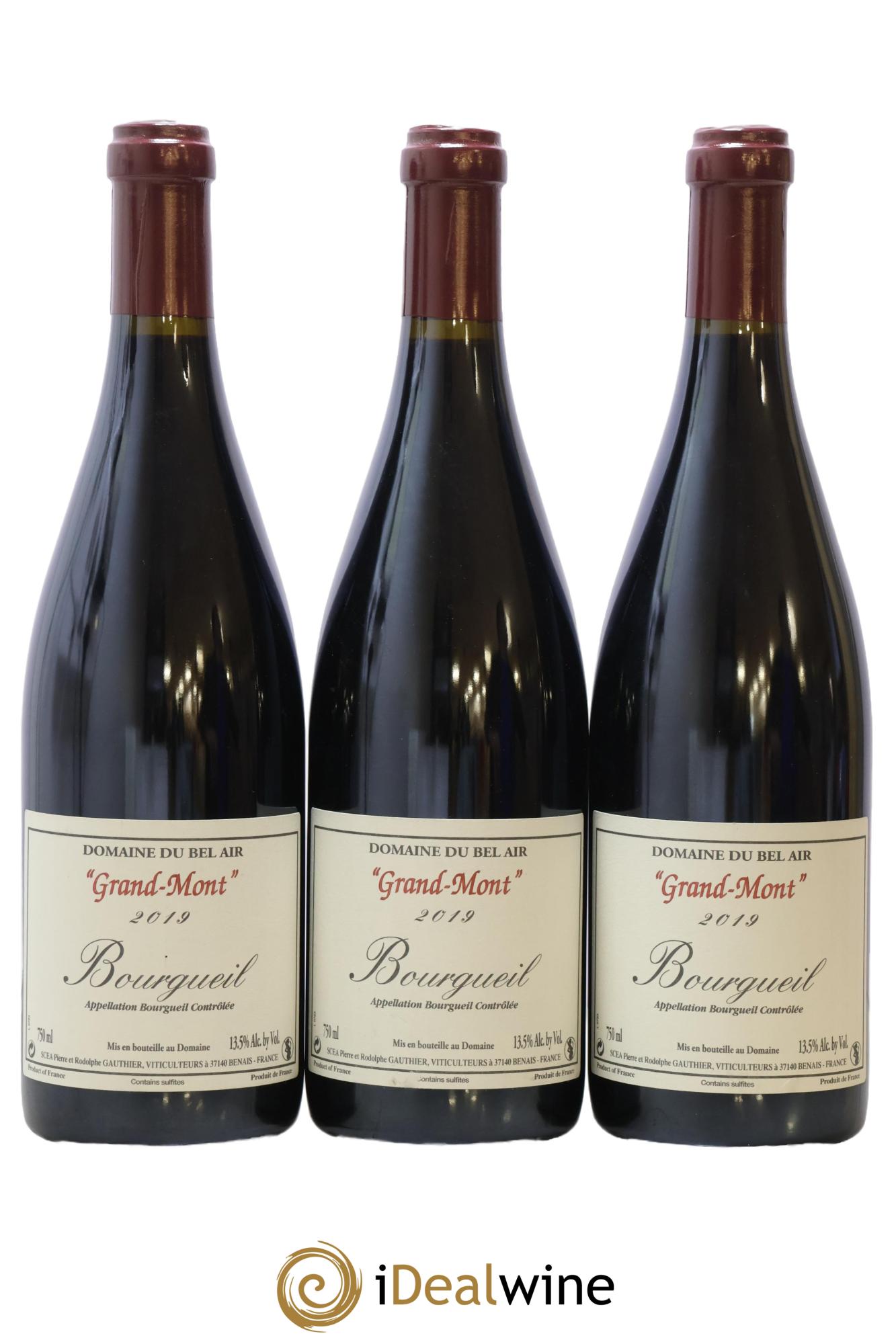 Bourgueil Grand Mont Domaine du Bel Air 2019 - Posten von 3 Flaschen - 0