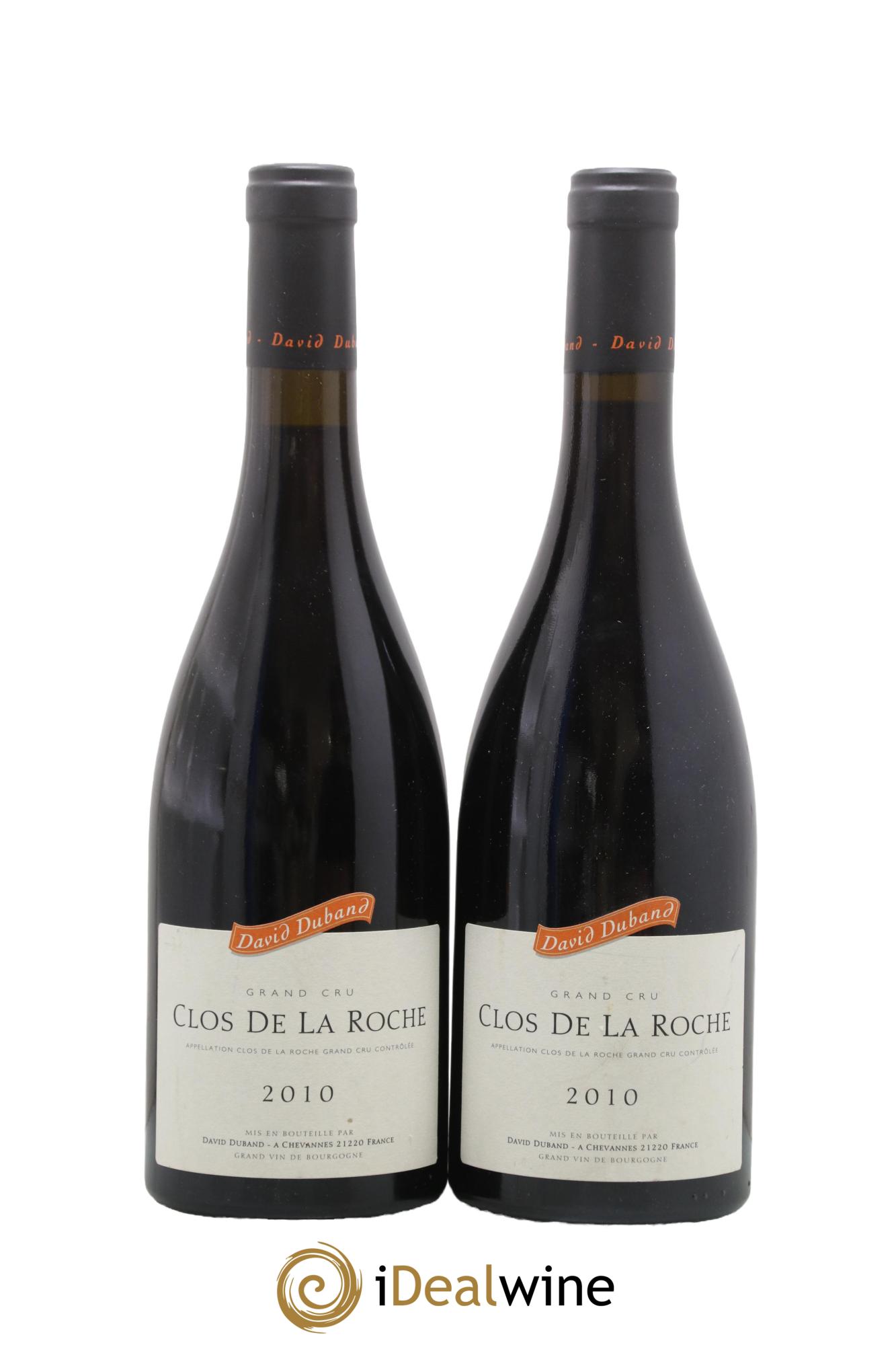 Clos de la Roche Grand Cru David Duband (Domaine) 2010 - Lotto di 2 bottiglie - 0