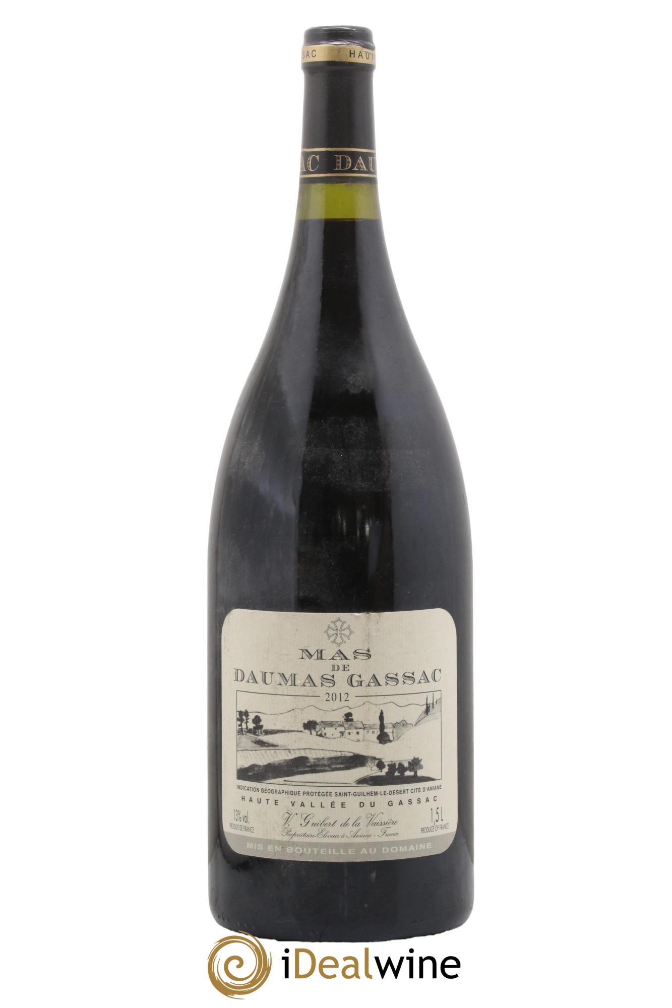 IGP St Guilhem-le-Désert - Cité d'Aniane Mas Daumas Gassac Famille Guibert de La Vaissière 2012 - Posten von 1 Magnum - 0