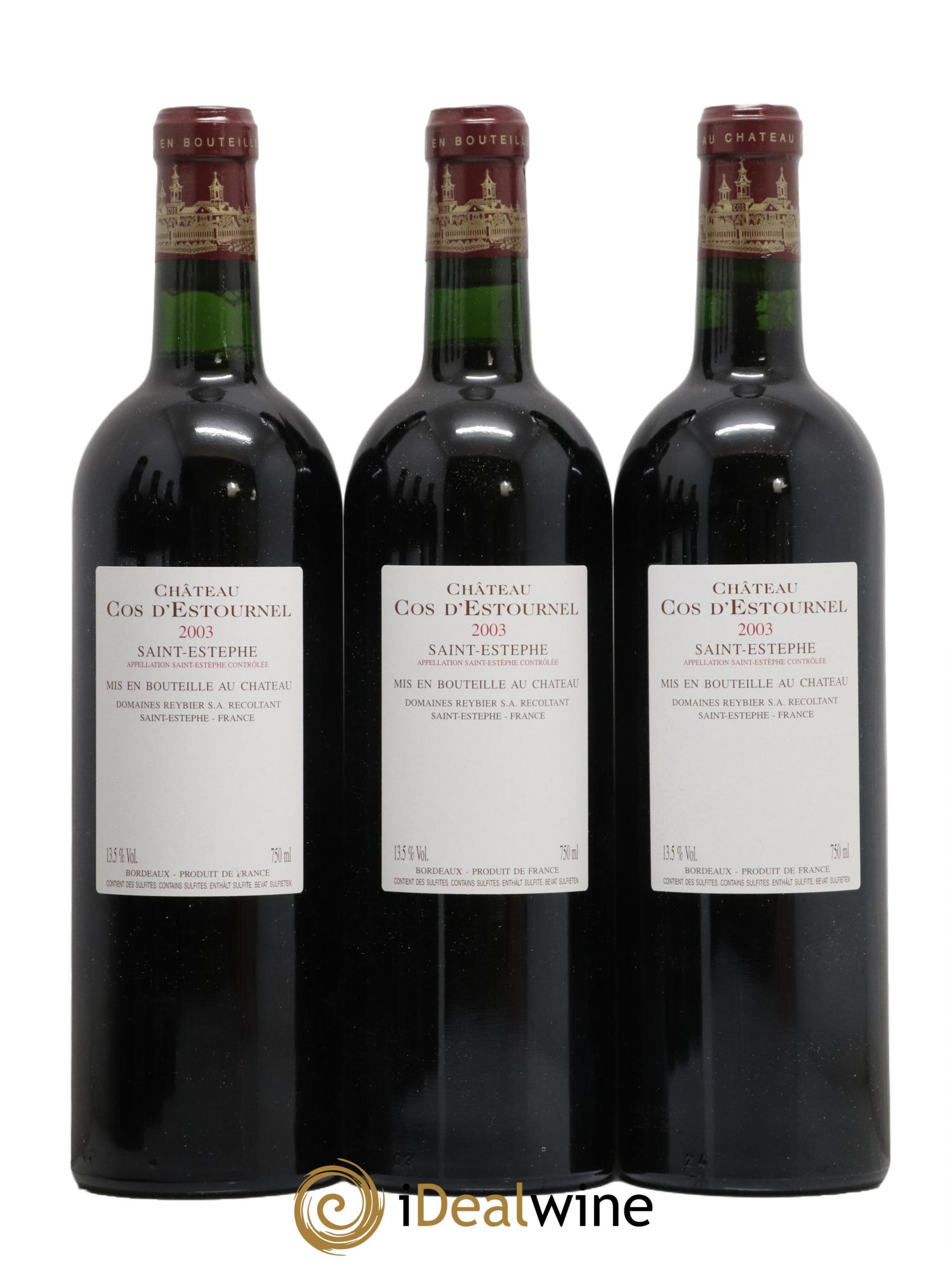 Cos d'Estournel 2ème Grand Cru Classé 2003 - Lot de 6 bouteilles - 4