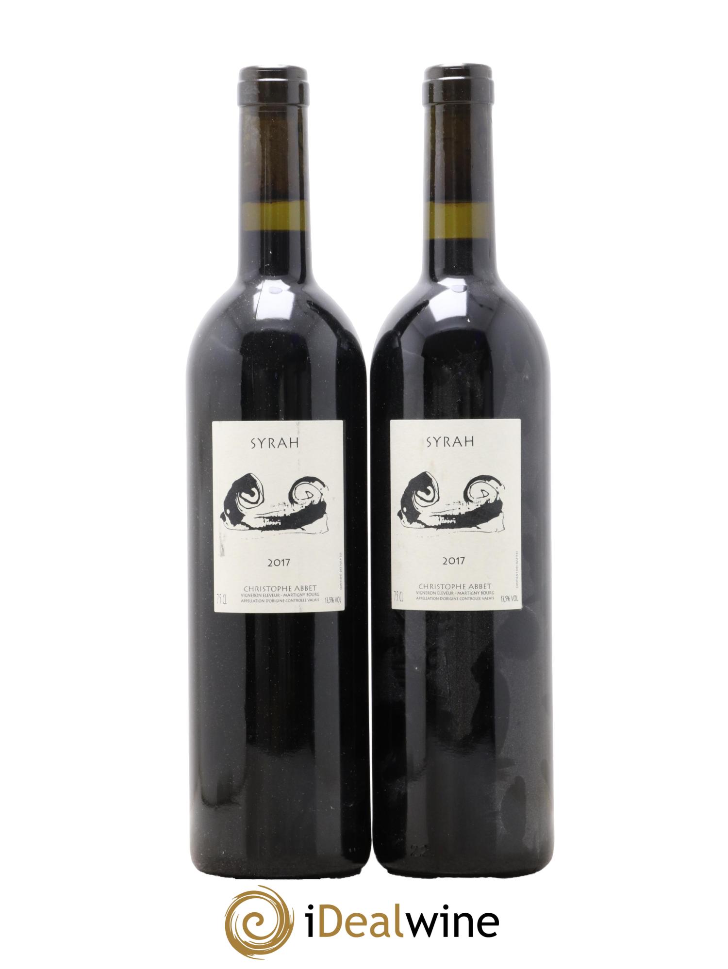 Valais Syrah Christophe Abbet 2017 - Posten von 2 Flaschen - 0