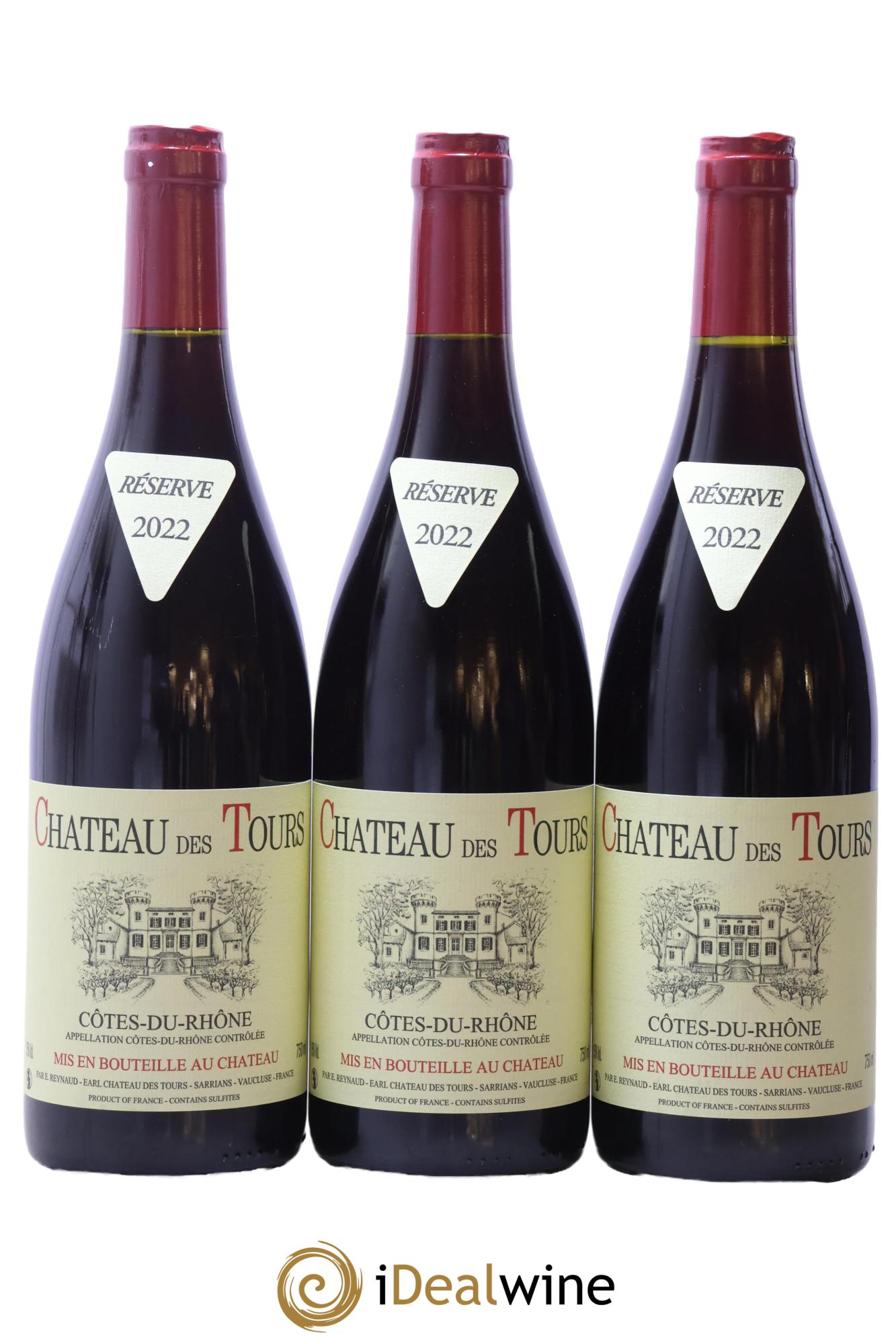 Côtes-du-Rhône Château des Tours Emmanuel Reynaud 2022 - Posten von 3 Flaschen - 0