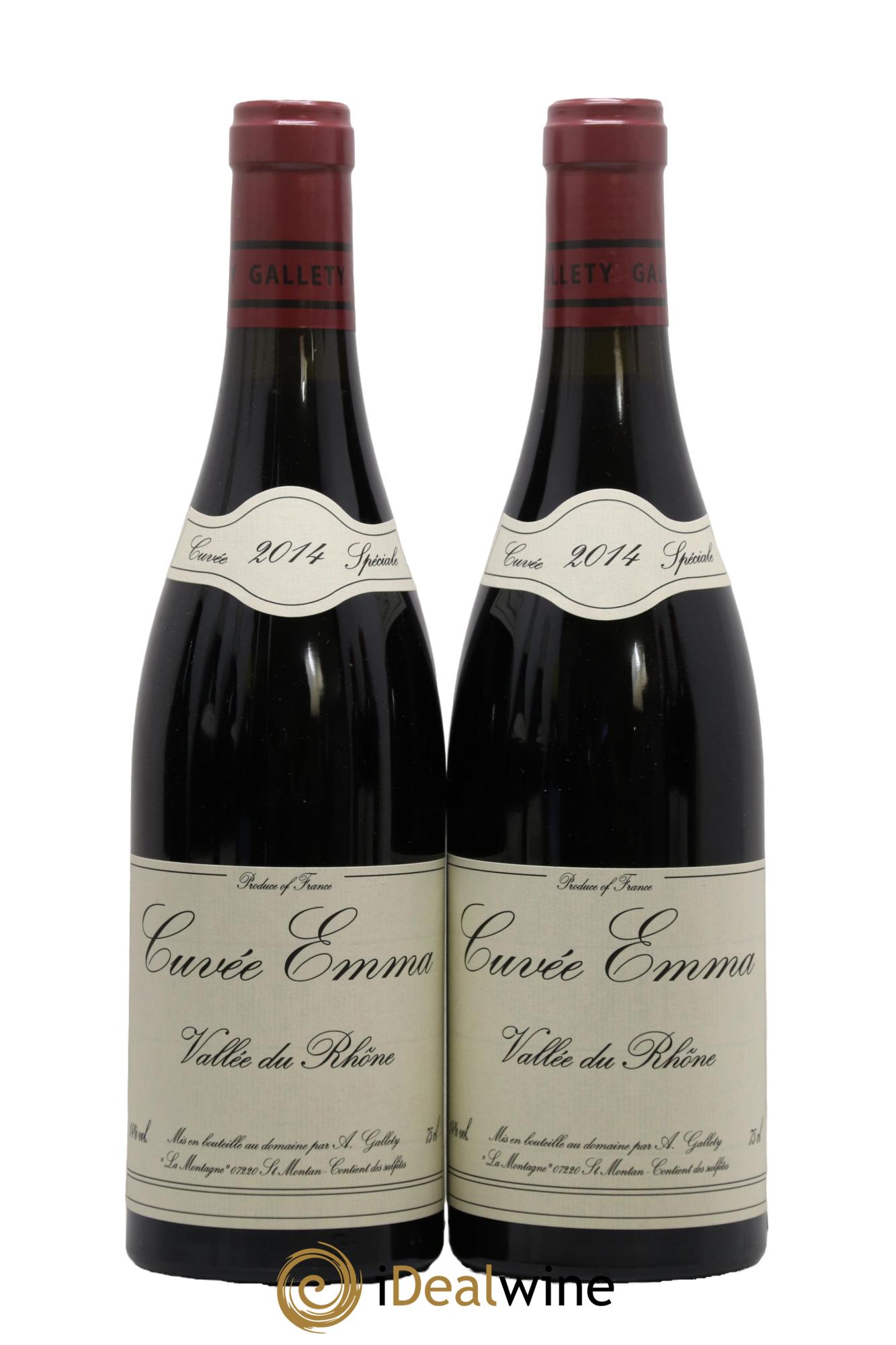 Côtes du Vivarais Cuvée Emma Gallety (Domaine) 2014 - Lot of 2 bottles - 0