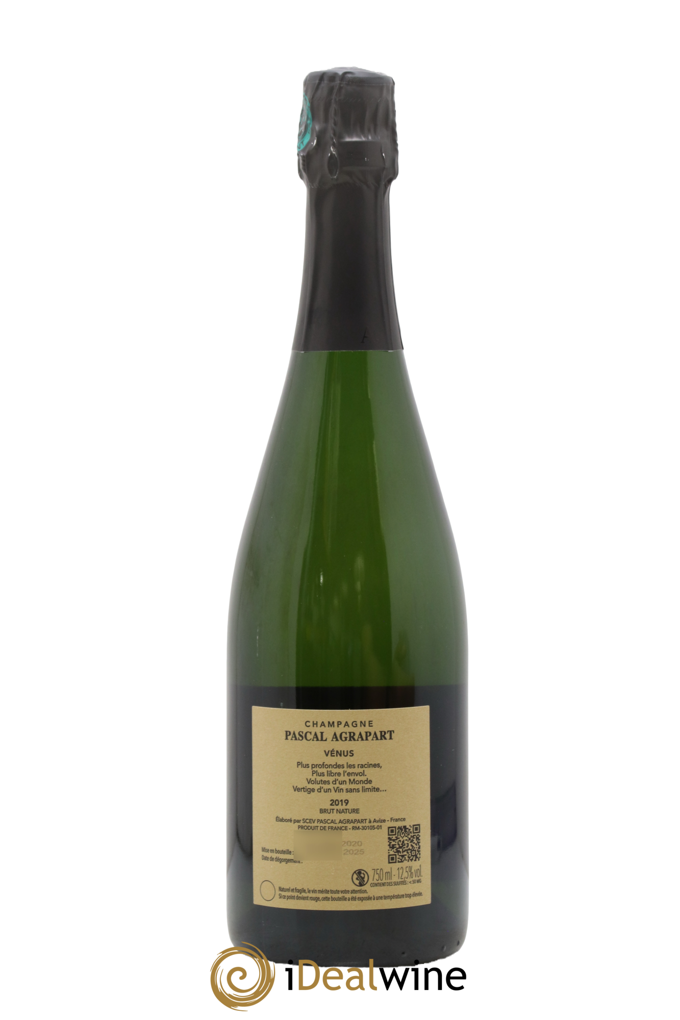 Vénus Blanc de Blancs Brut Nature Pascal Agrapart 2019 - Lot de 1 bouteille - 1