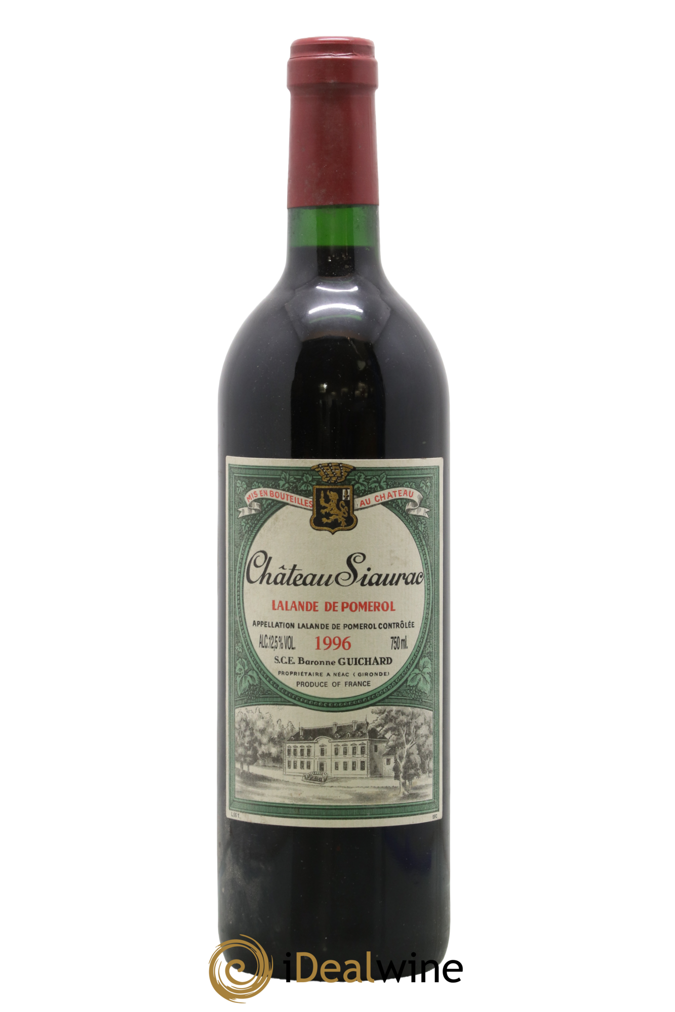 Château Siaurac 1996 - Lot de 1 bouteille - 0