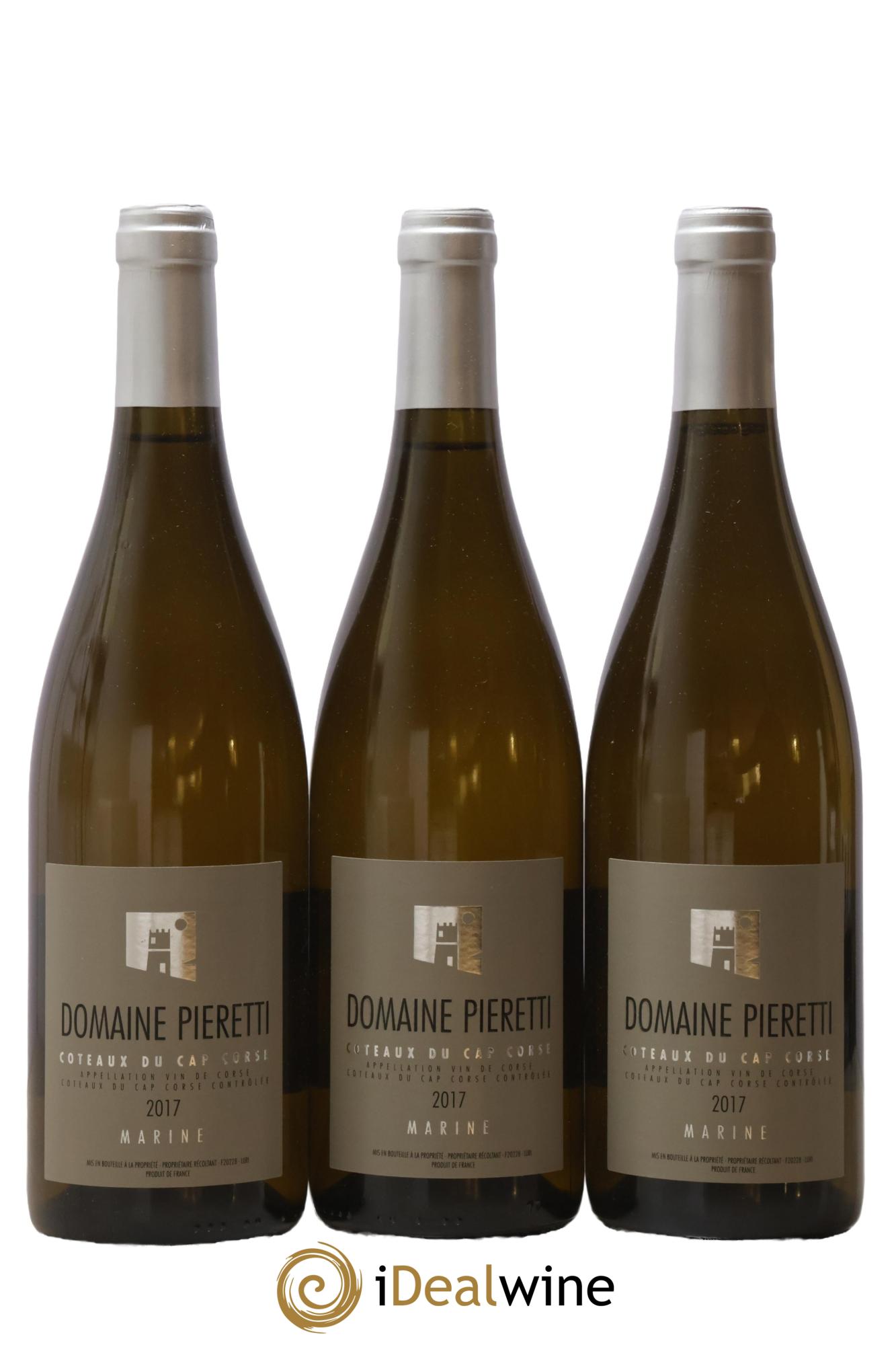 Vin de Corse Coteaux du Cap Corse Marine Domaine Pieretti 2017 - Lotto di 3 bottiglie - 0