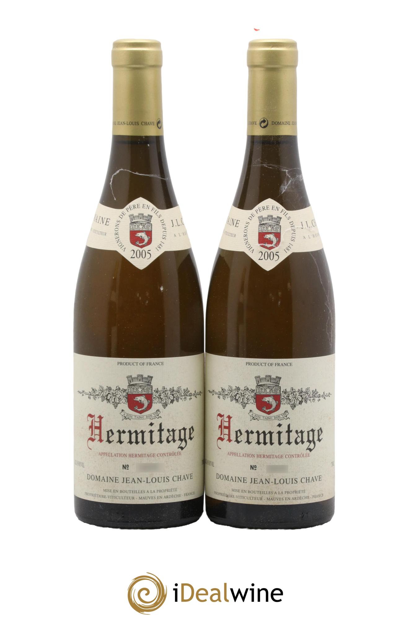 Hermitage Jean-Louis Chave 2005 - Lot de 2 bouteilles - 0