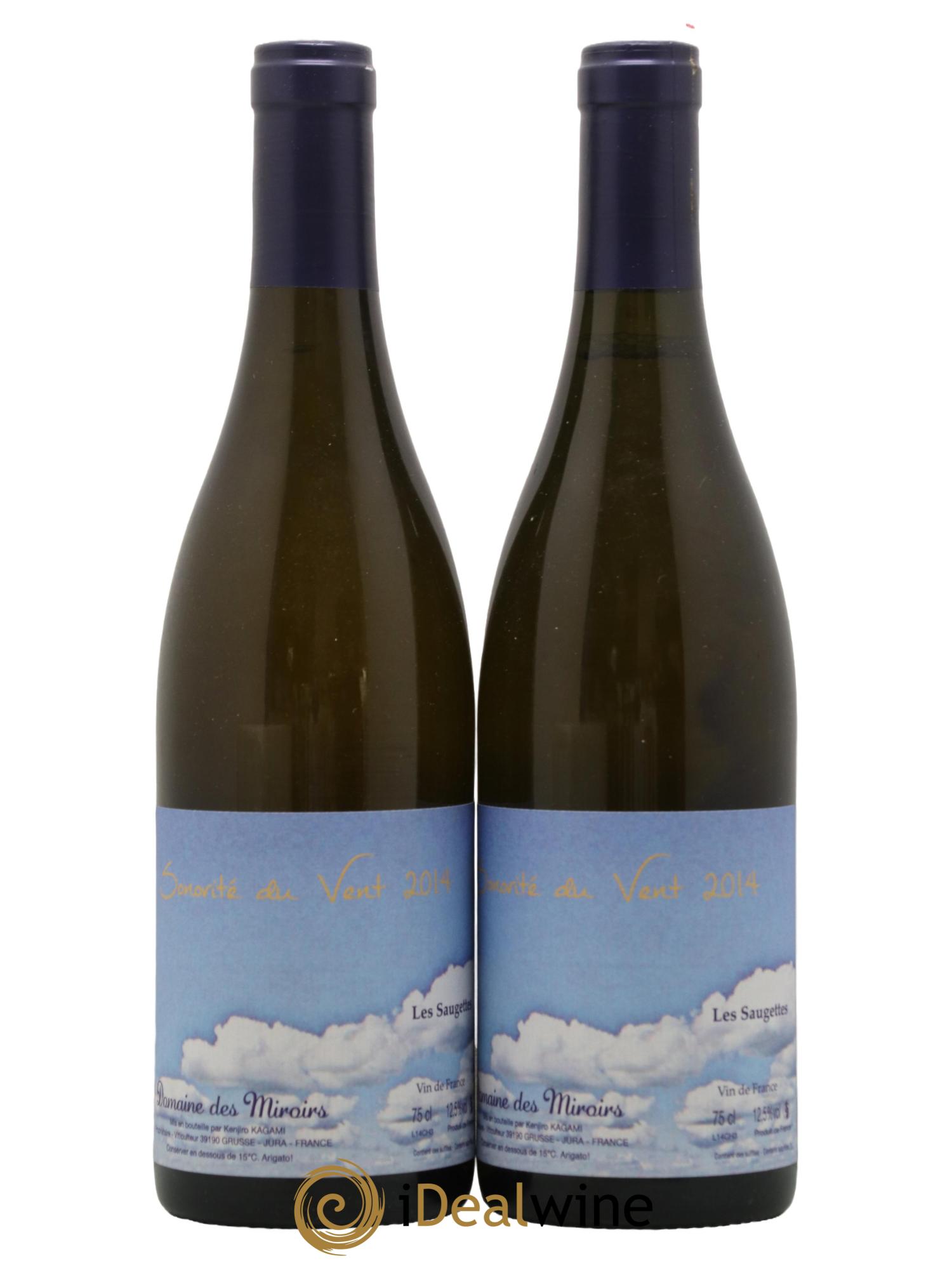 Vin de France Sonorité du vent Les saugettes Kenjiro Kagami - Domaine des Miroirs 2014 - Lot de 2 bouteilles - 0