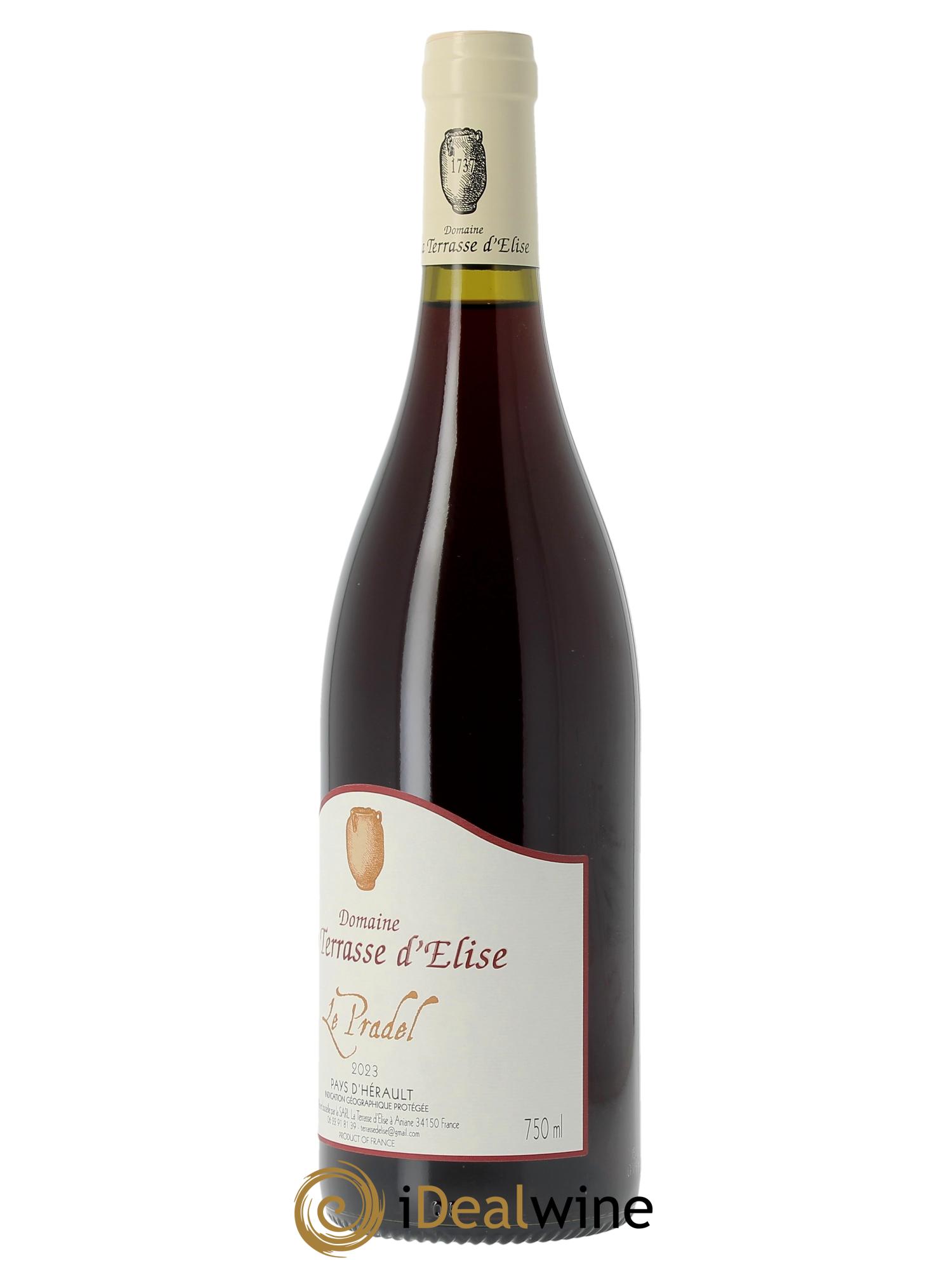 IGP Pays d'Hérault Le Pradel Terrasse d'Elise (Domaine de la) 2023 - Lot de 1 bouteille - 1