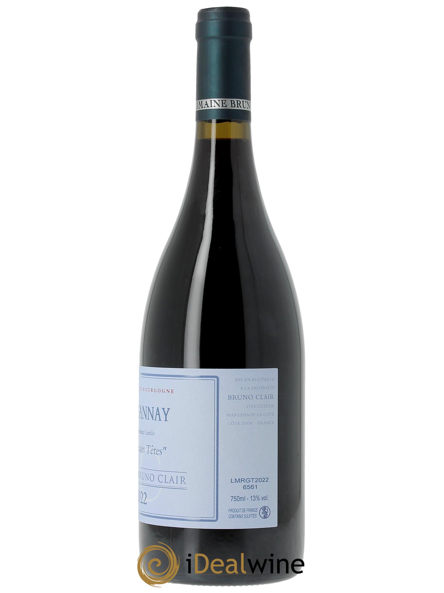 Marsannay Les Grasses Tetes Bruno Clair (Domaine) 2022 - Posten von 1 Flasche - 1