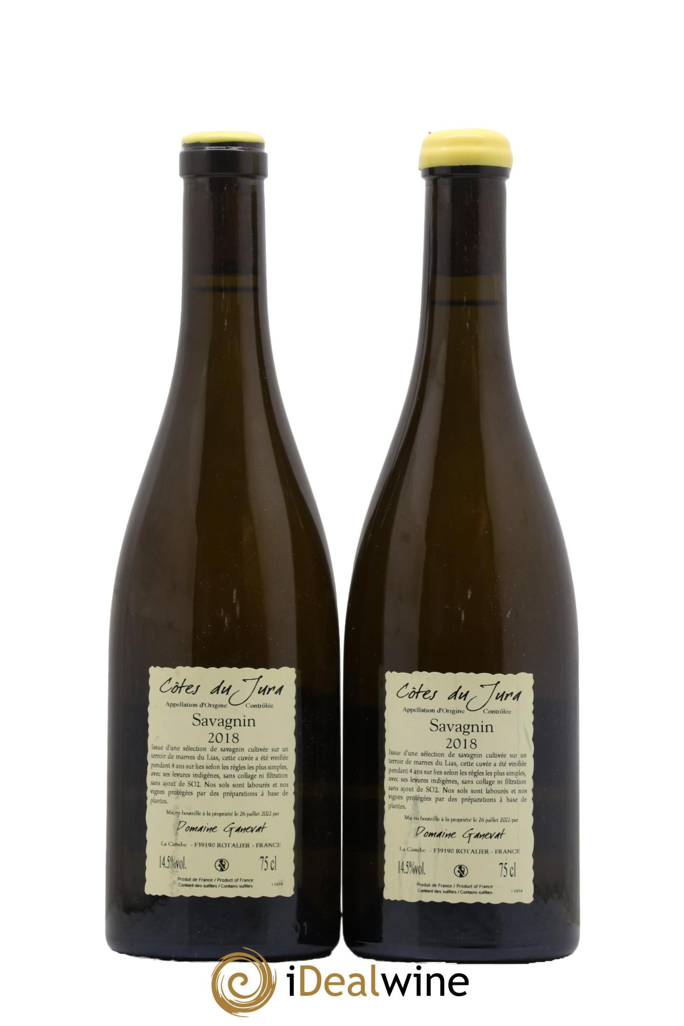 Côtes du Jura Sous la Roche Jean-François Ganevat (Domaine) 2018 - Lot de 2 bouteilles - 1
