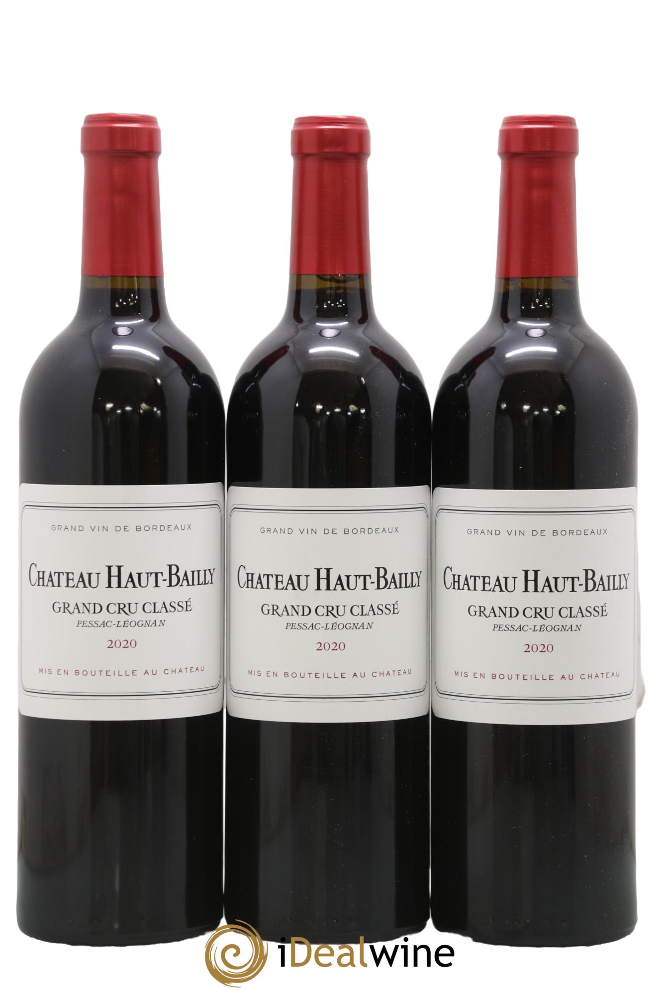 Château Haut-Bailly Cru Classé de Graves 2020 - Lot de 3 bouteilles - 0