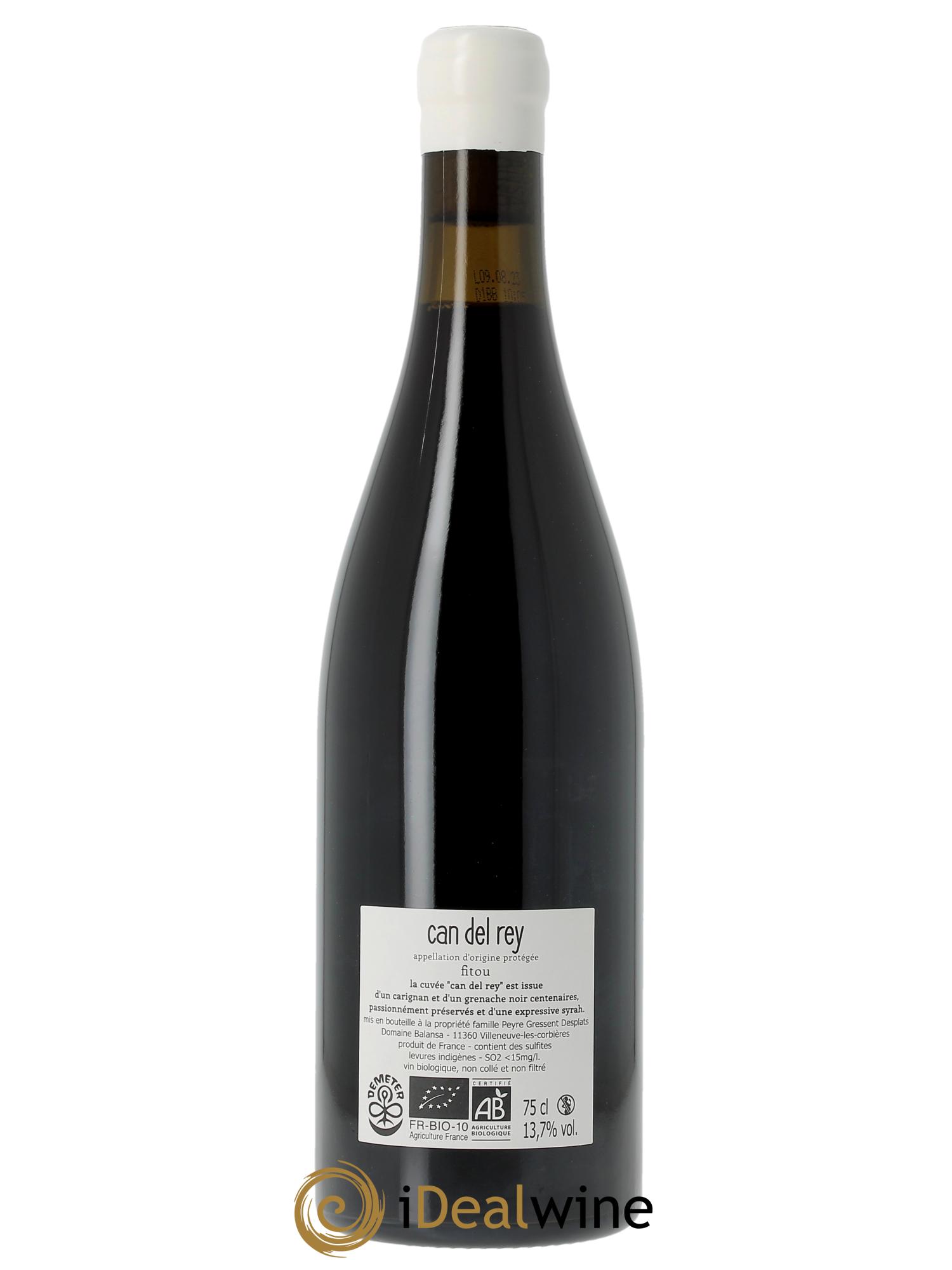 Fitou Can del Rey Balansa (Domaine)  2022 - Lot de 1 bouteille - 1