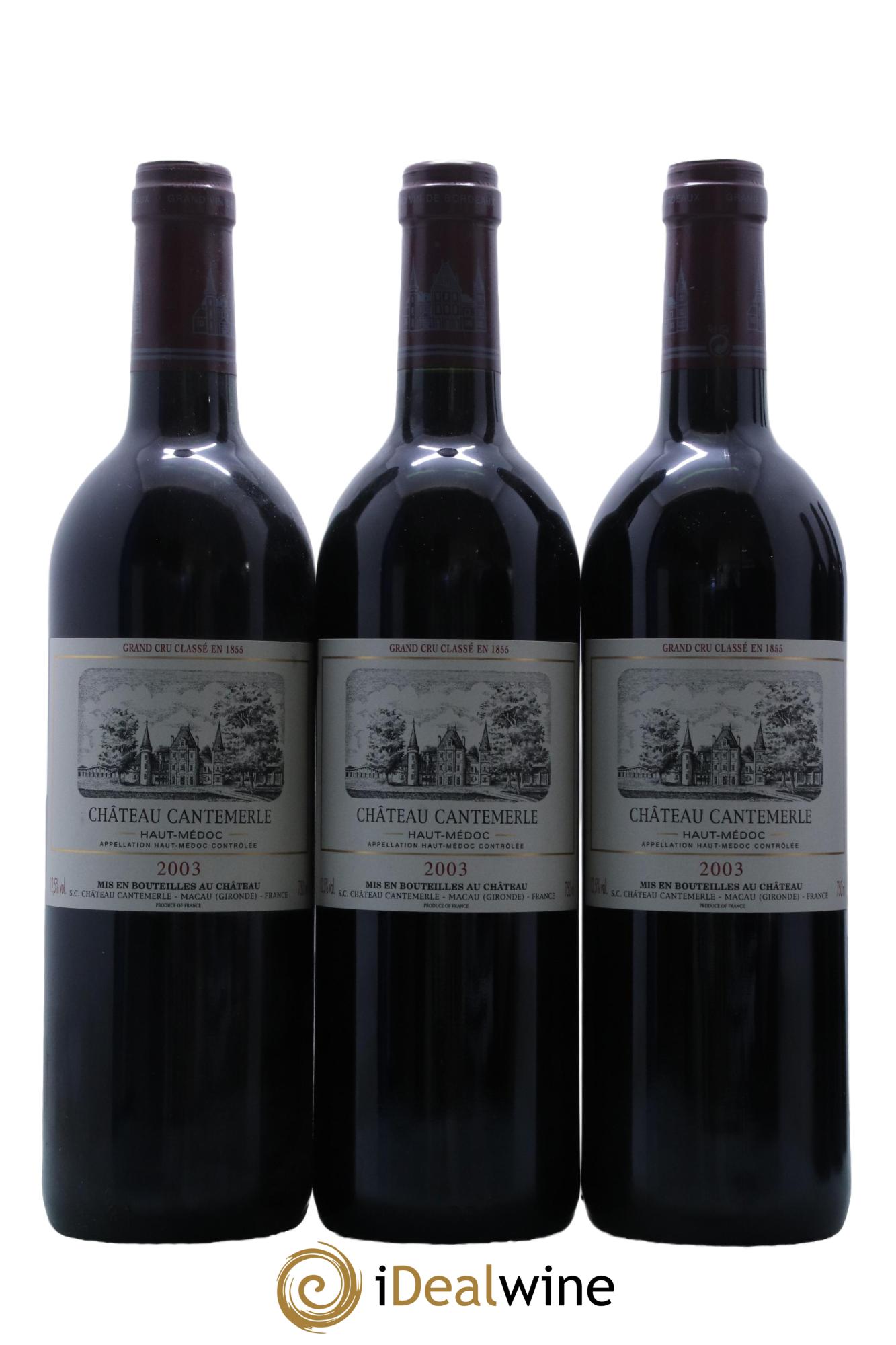 Château Cantemerle 5ème Grand Cru Classé 2003 - Lot de 12 bouteilles - 3
