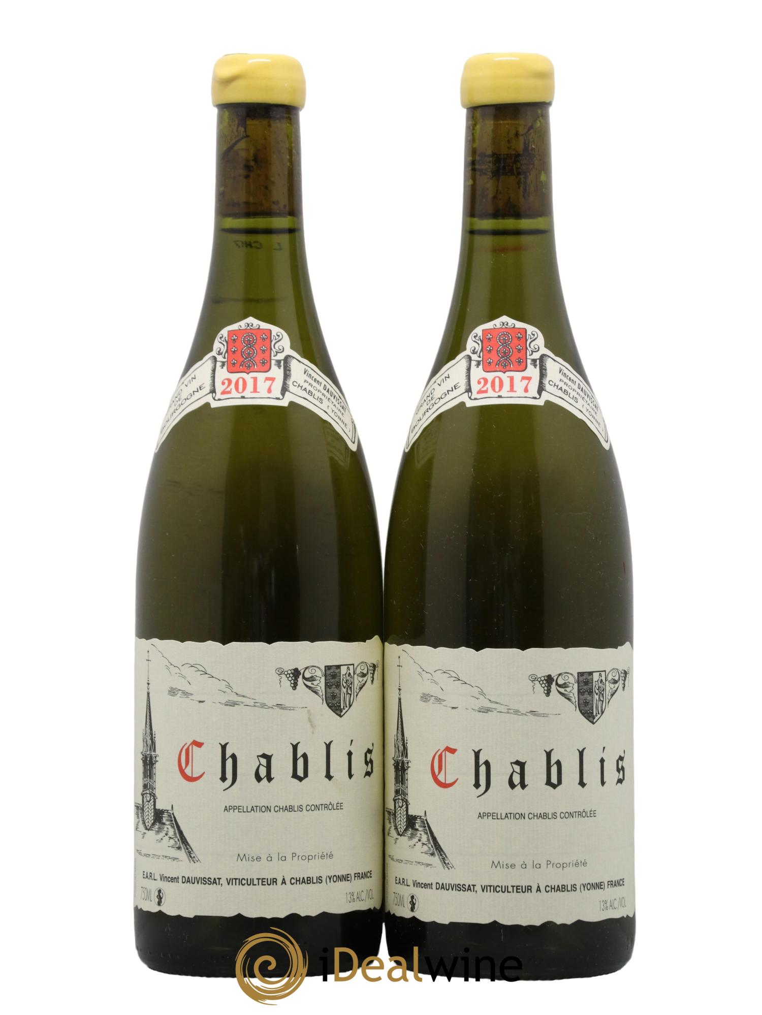 Chablis Vincent Dauvissat (Domaine) 2017 - Lot de 2 bouteilles - 0