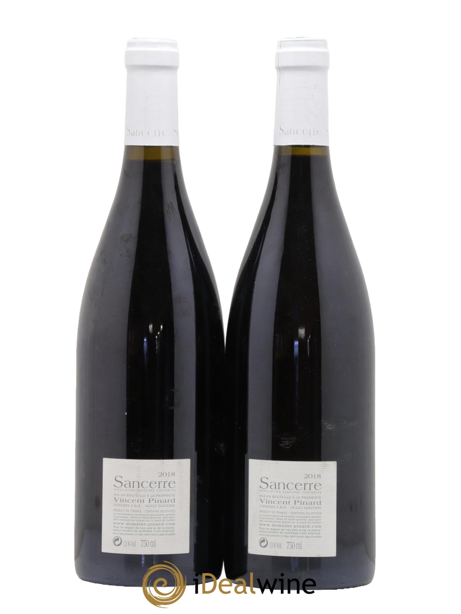 Sancerre Vincent Pinard 2018 - Lot de 2 bouteilles - 1